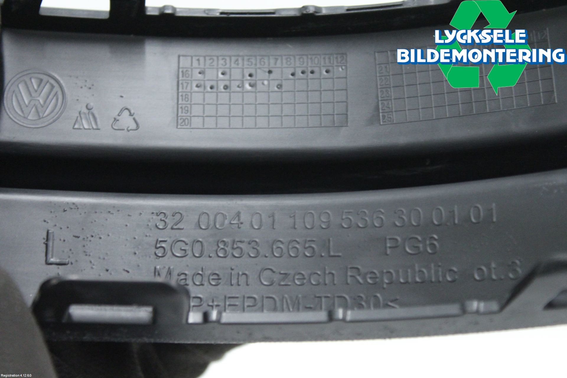 Volkswagen VW GOLF / E-GOLF VII 13-20 Grilldel Vänster