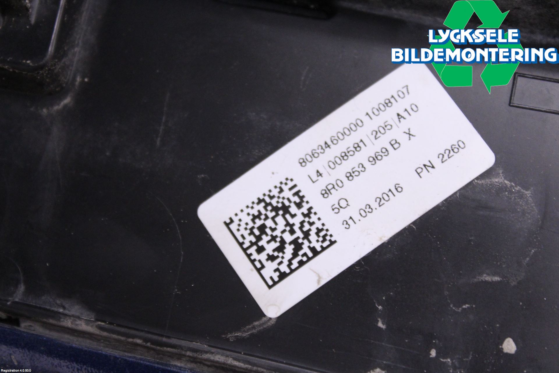 Audi Q5 09-16 Dörr Dekorlist Bak Vä