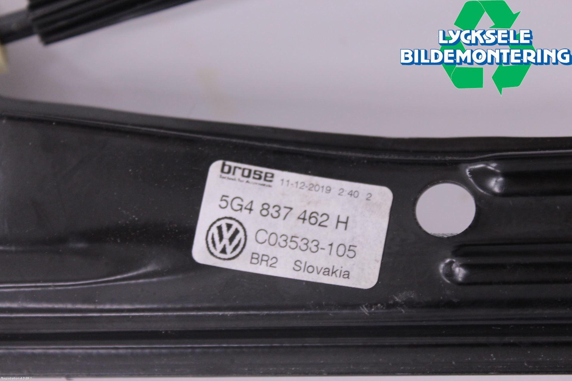 Volkswagen VW GOLF / E-GOLF VII 13-20 Fönsterhissmekanism