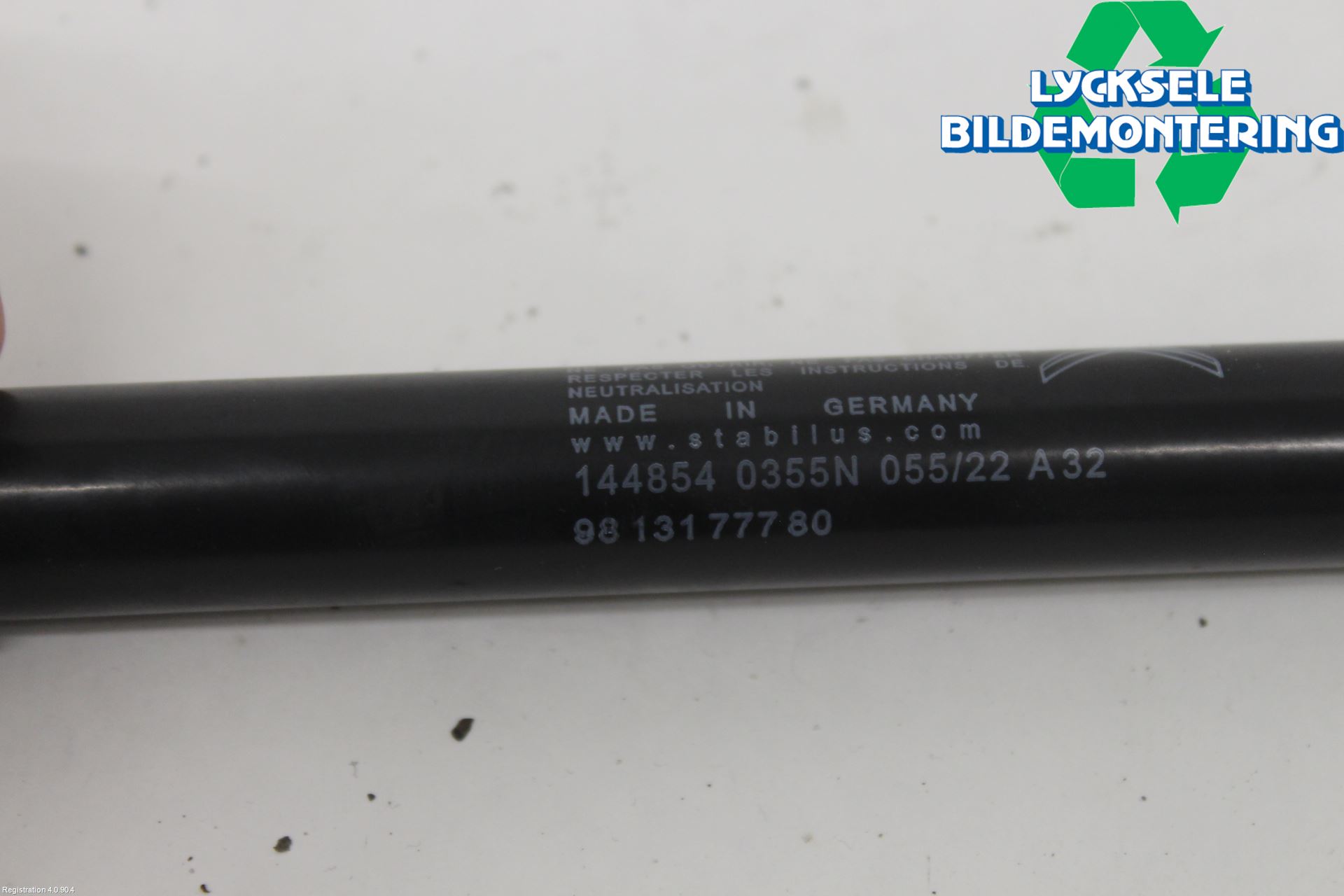 Citroen COTROEN C3 17-24 Gasfjäder Baklucka