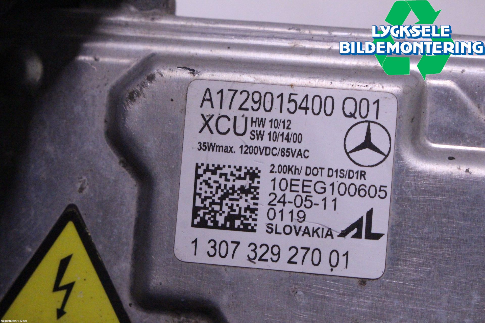 Mercedes-Benz MB C-KLASS (W204) 07-15 Styrenhet Strålkastare