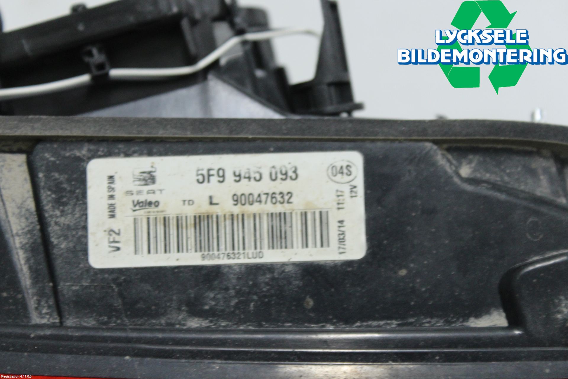 Seat LEON 13-20 Bakljus Lucka Vä