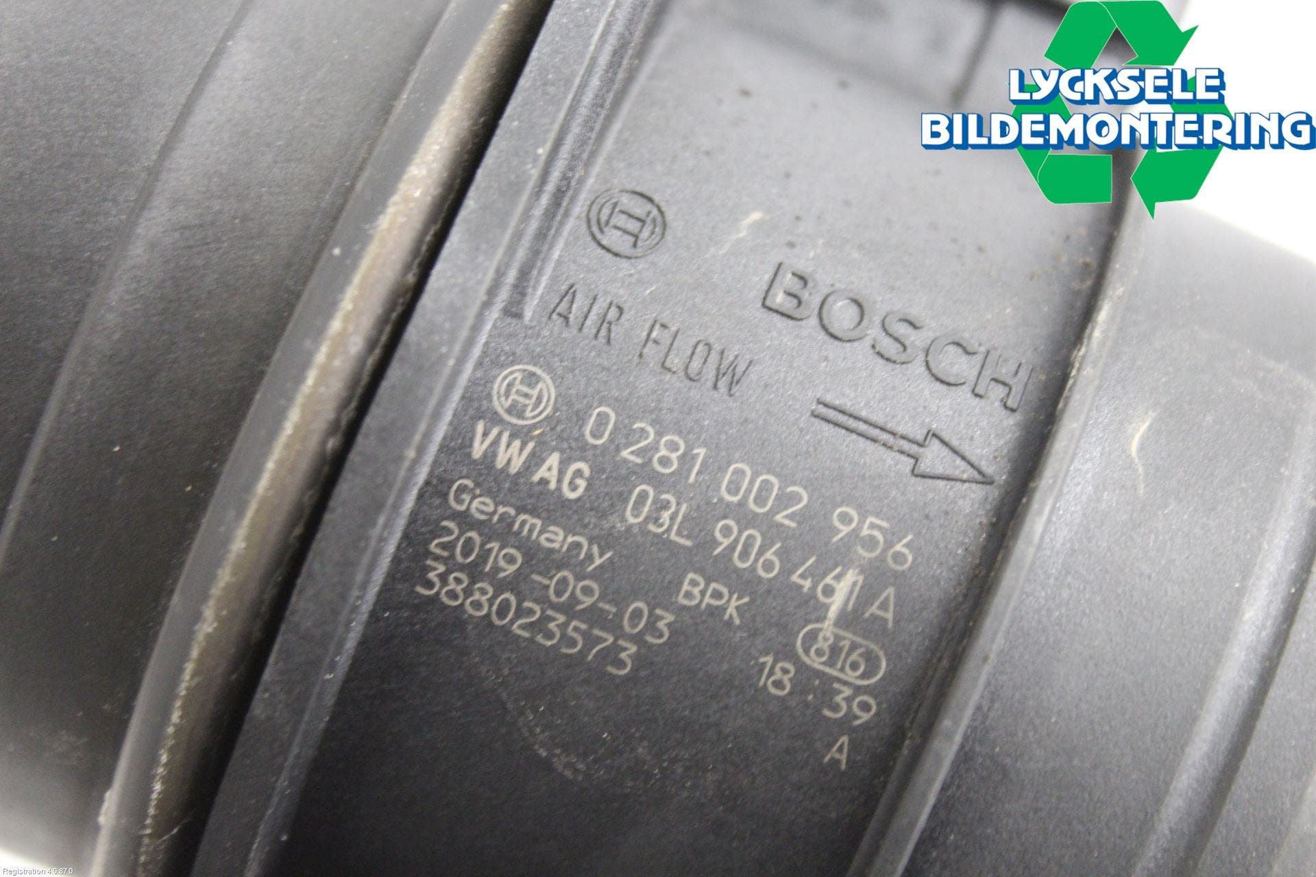 Volkswagen VW TRANSP/CARAVELLE (T6) 16-22 Injluftmassamätare