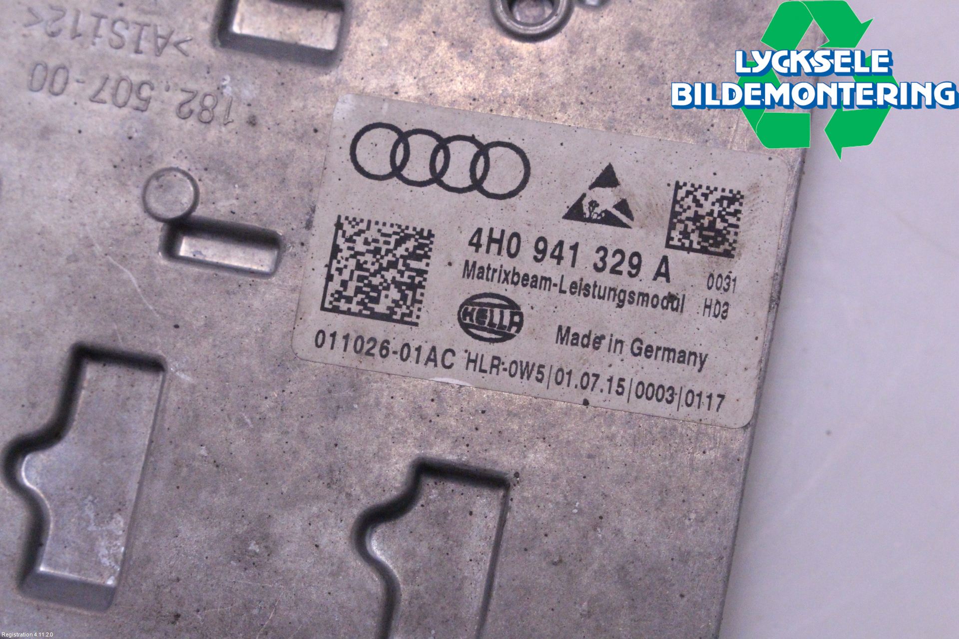 Audi A6/S6 4G 11-18 Styrenhet Strålkastare