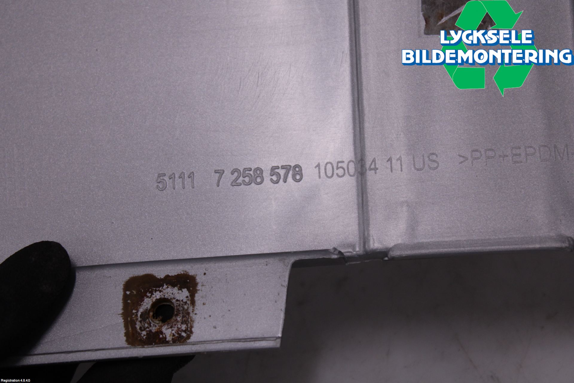 BMW X3 F25 10-17 Stötfångardel Fram Mitt