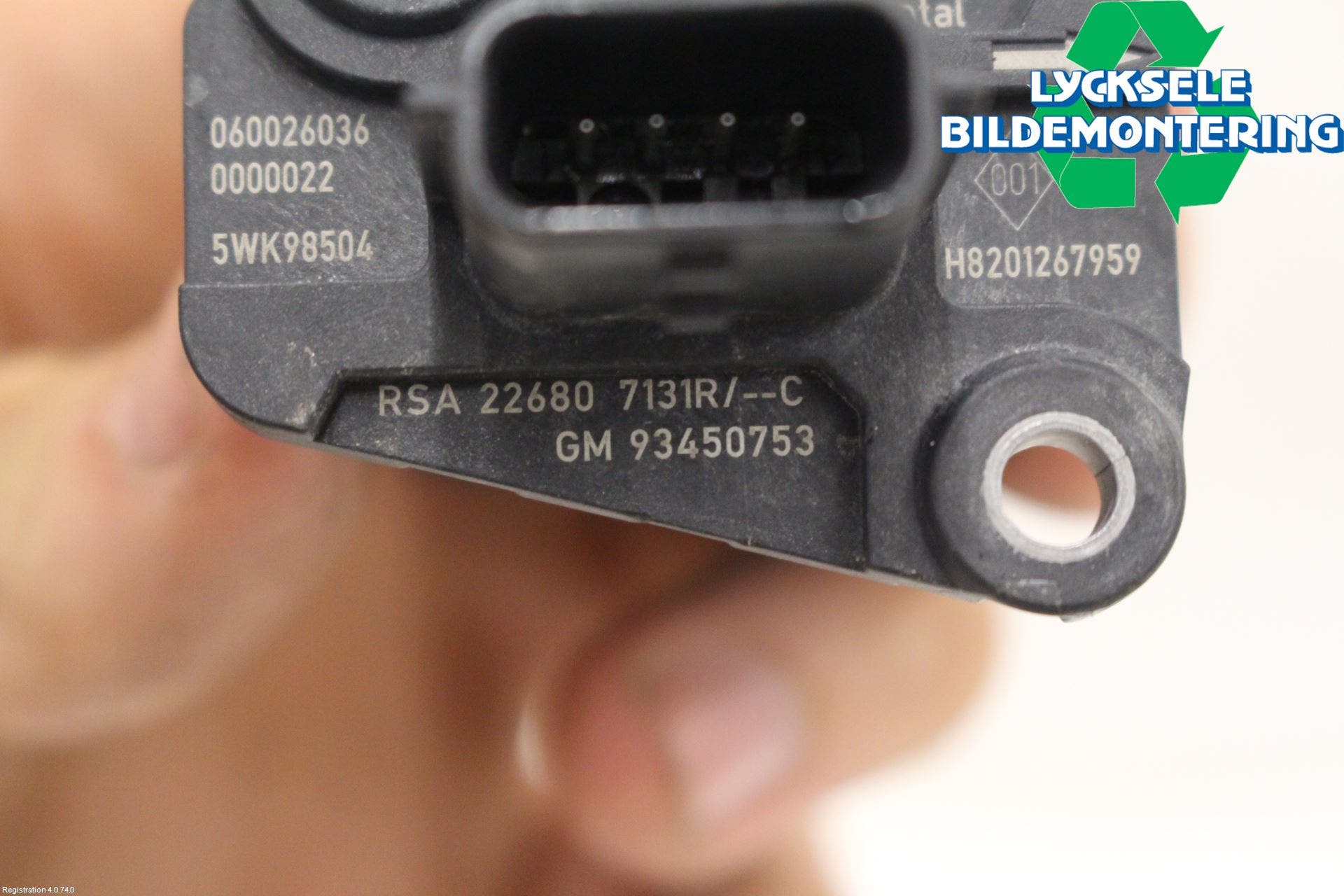 Nissan NAVARA 05-16 Injluftmassamätare