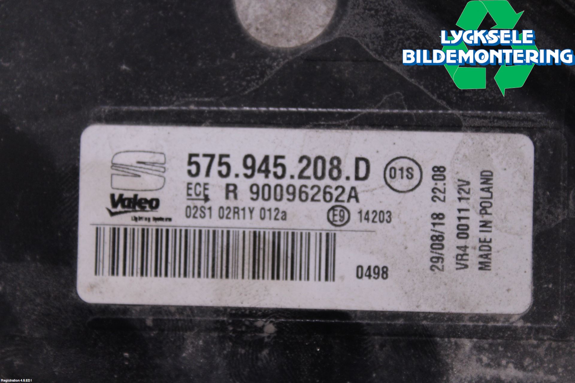 Seat ATECA 16->> Bakljus Höger