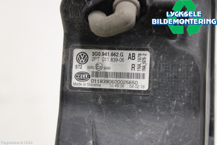 Volkswagen VW PASSAT 15-19 Dimljus-Varselljus Fram