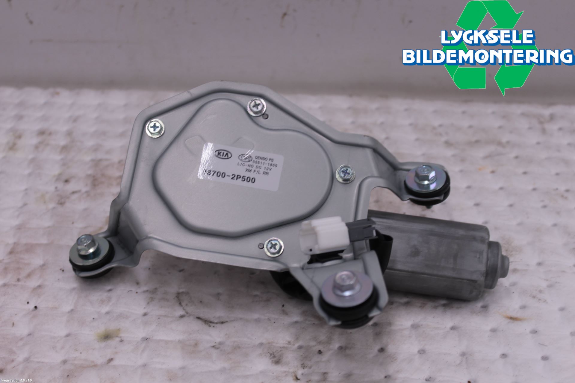 Kia SORENTO 10-14 Torkarmotor Baklucka