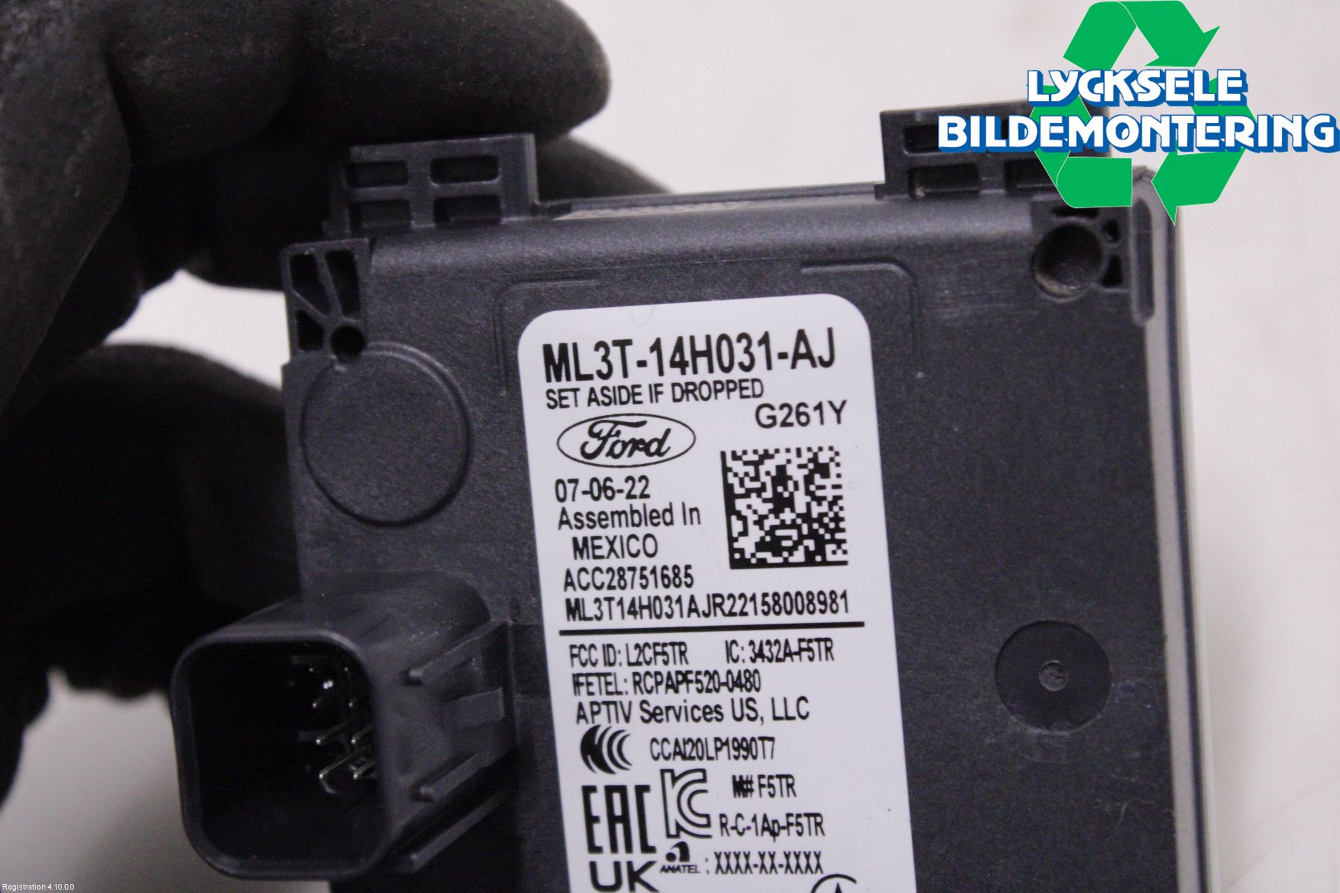 Ford MUSTANG Mach-E 21- Sensor Aktivt Kollisionsskydd