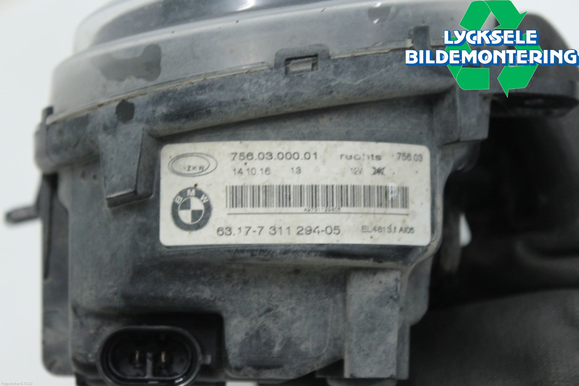 BMW 5 F10/F11/F18 09-17 Dimljus-Varselljus Fram