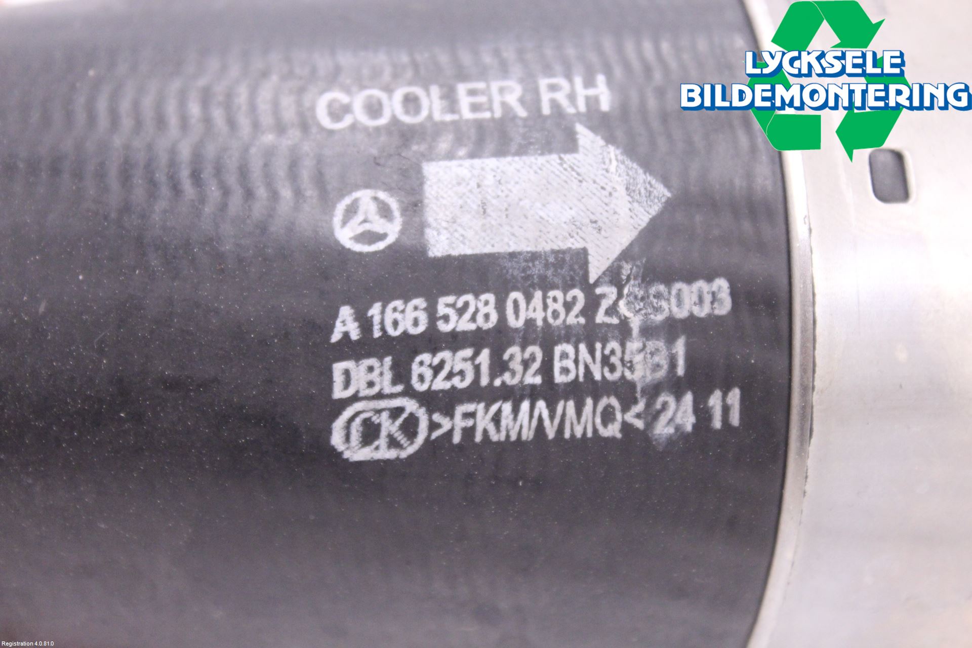 Mercedes-Benz MB GL/GLS-KLASS (X166) 12-19 Laddluft-Intercoolerrör