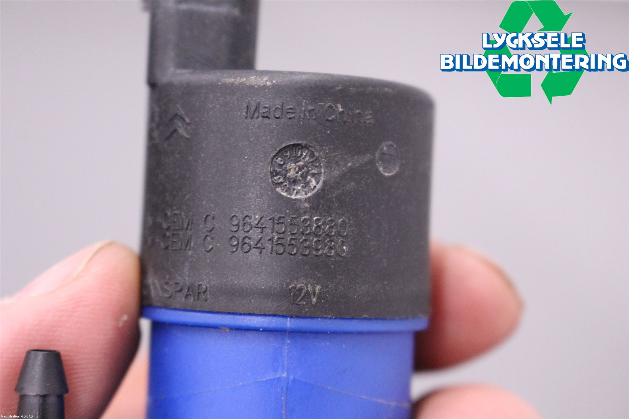 Renault CLIO IV 16-19 Spolarpump Vindruta