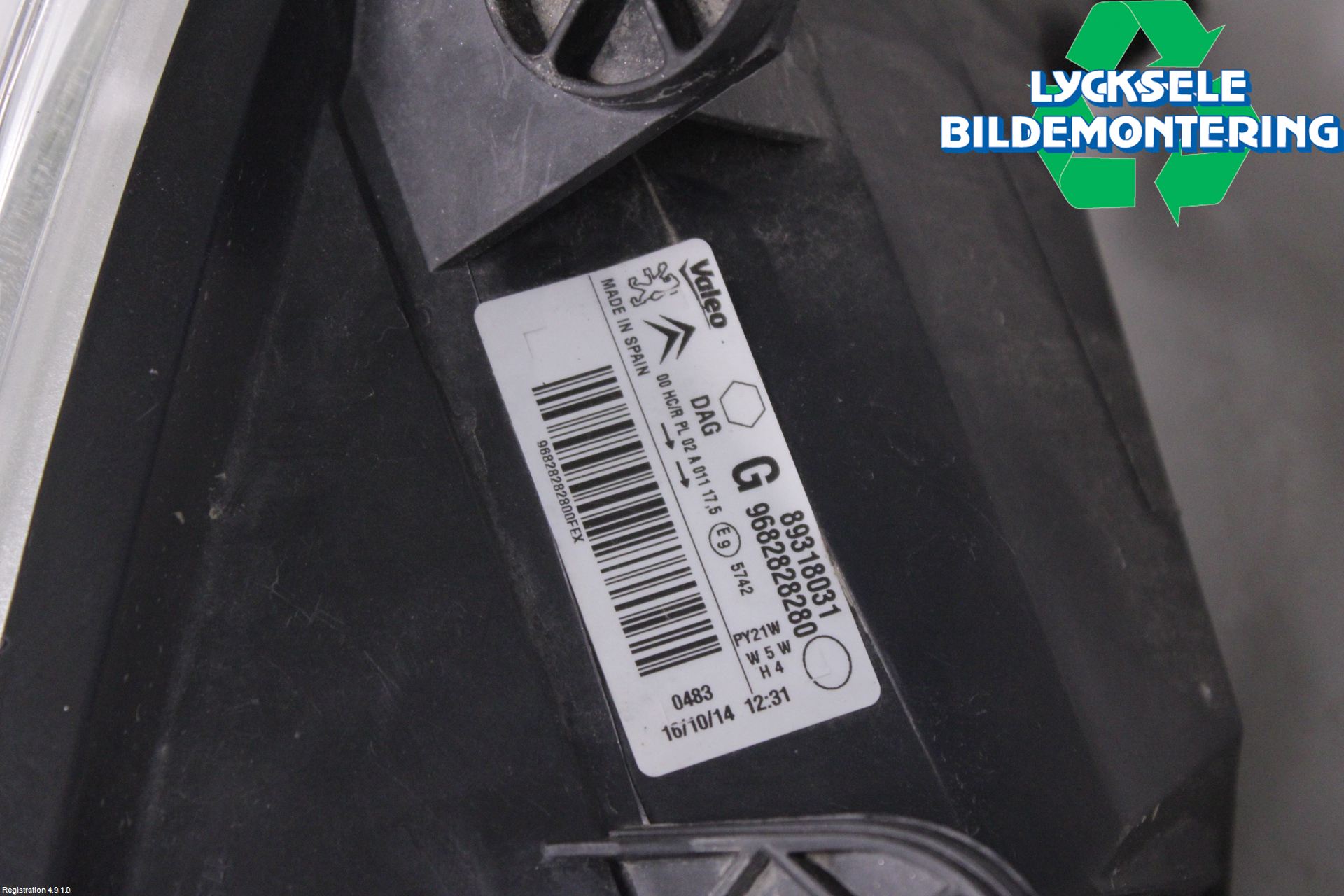 Citroen BERLINGO 08-18 Strålkastare Vänster