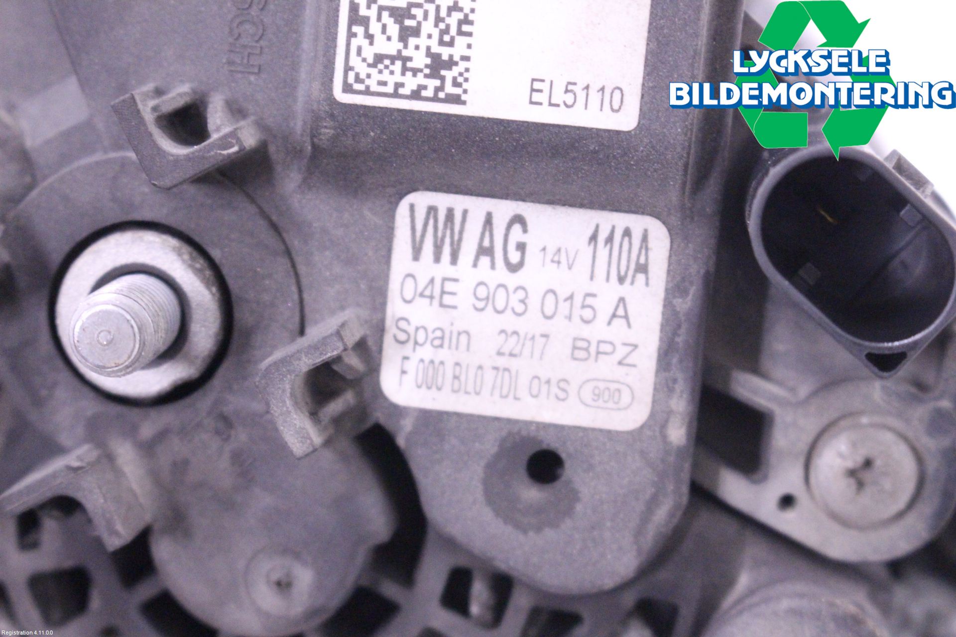 Volkswagen VW POLO 10-17 Generator