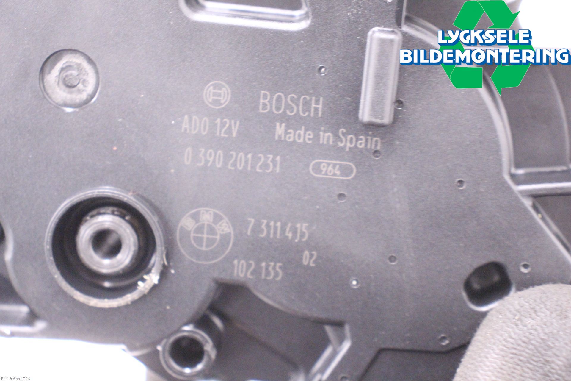 BMW 5 F10/F11/F18 09-17 Torkarmotor Baklucka