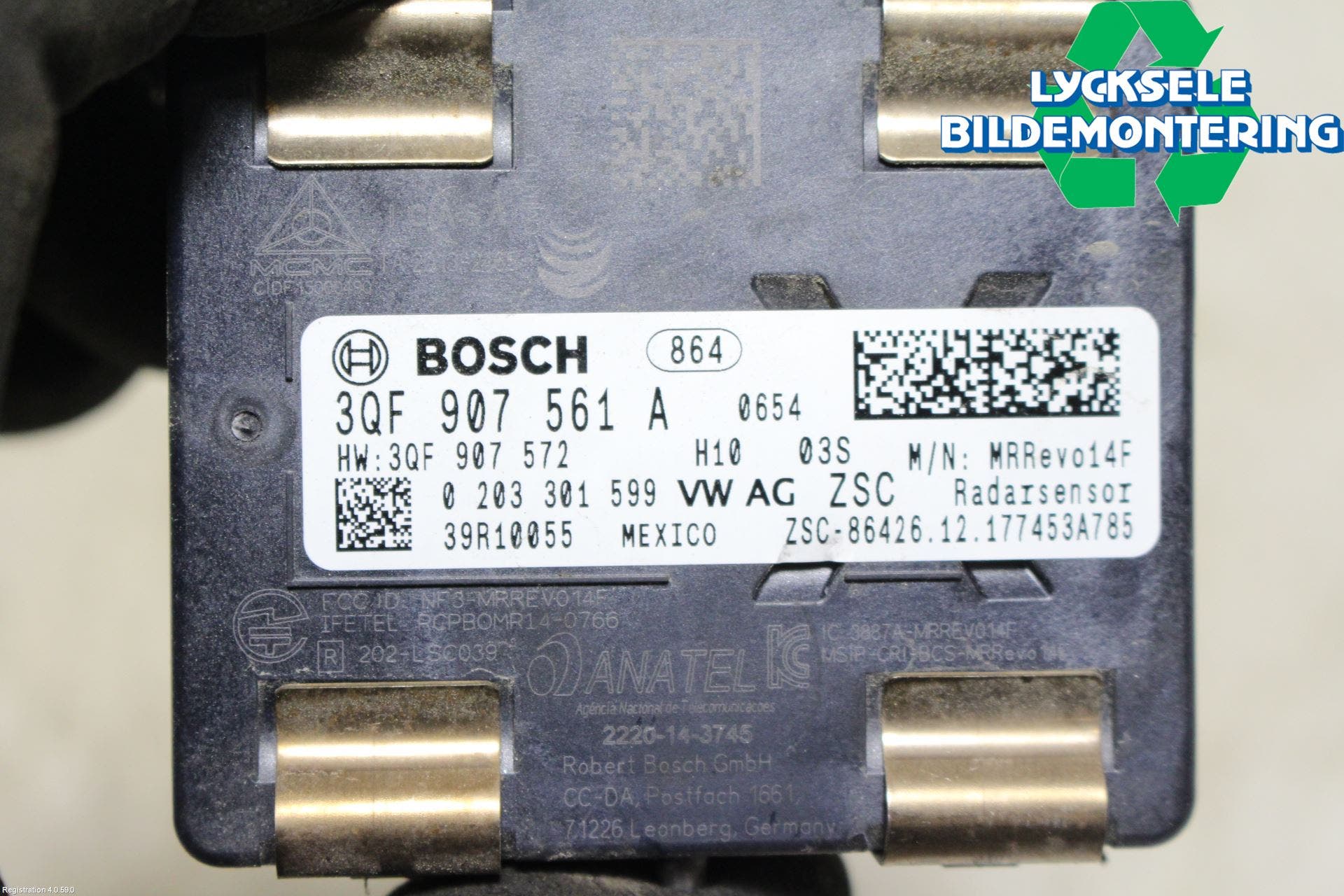 Volkswagen VW GOLF / E-GOLF VII 13-20 Sensor Adaptiv Farthållare