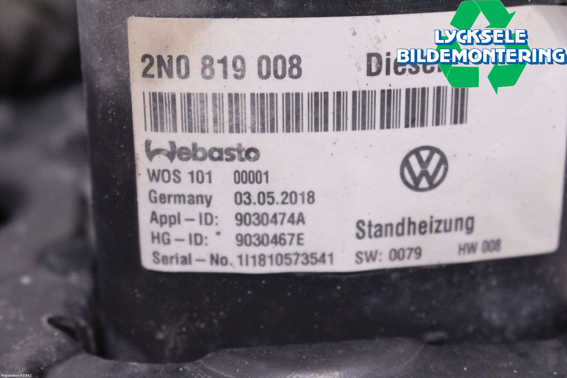 Volkswagen VW CRAFTER II / E-CRAFTER 17- Dieselvärmare