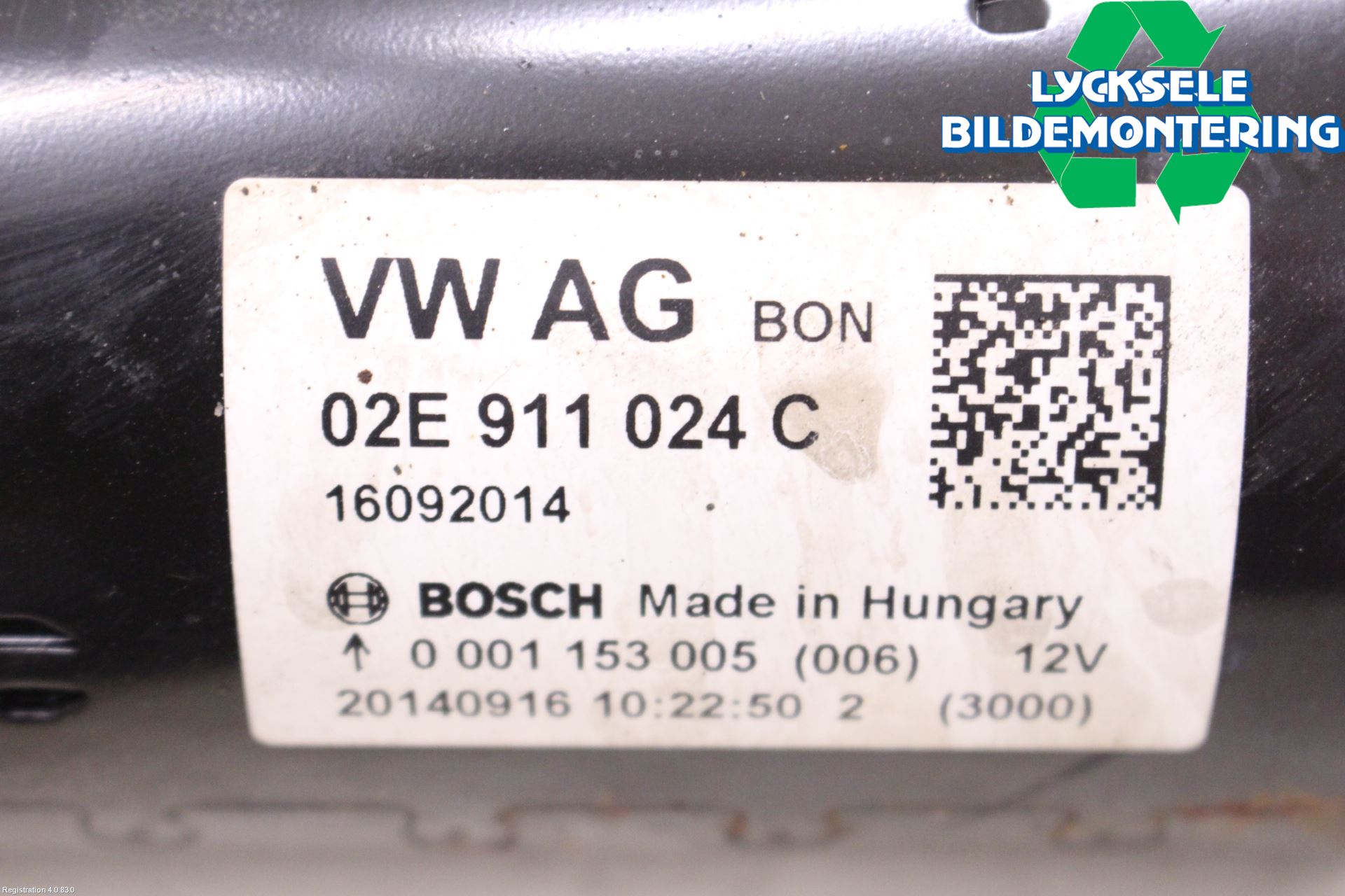 Volkswagen VW PASSAT 11-14 Startmotor Diesel