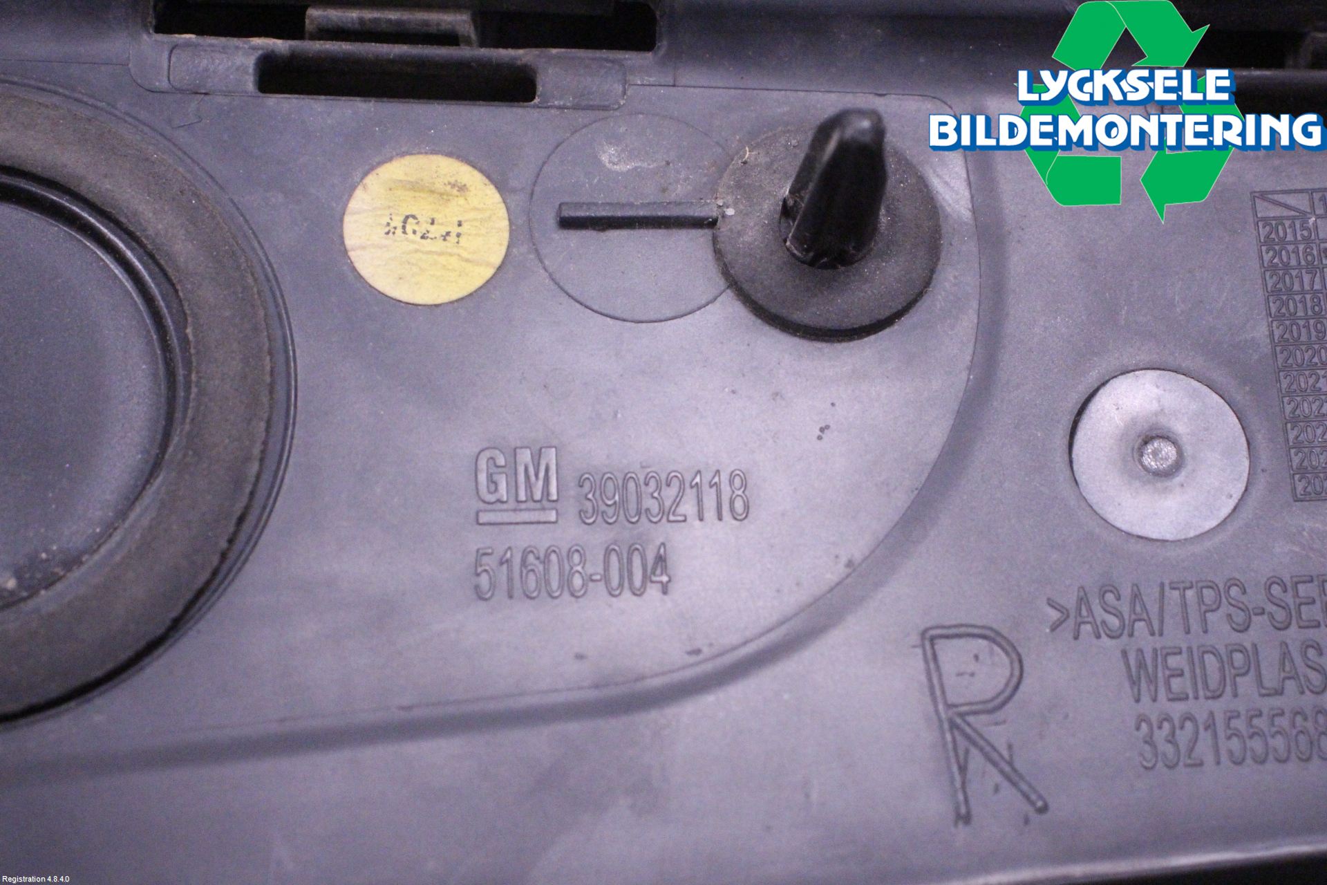 Opel ASTRA K 16-22 Spoiler Baklucka