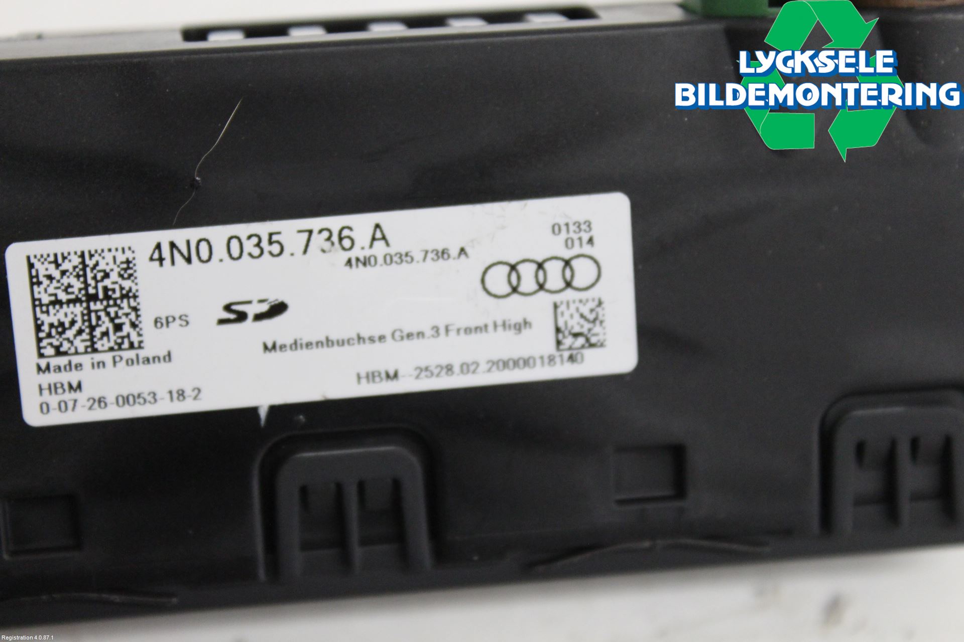 Audi A6 F2/C8 19- Usb Connection