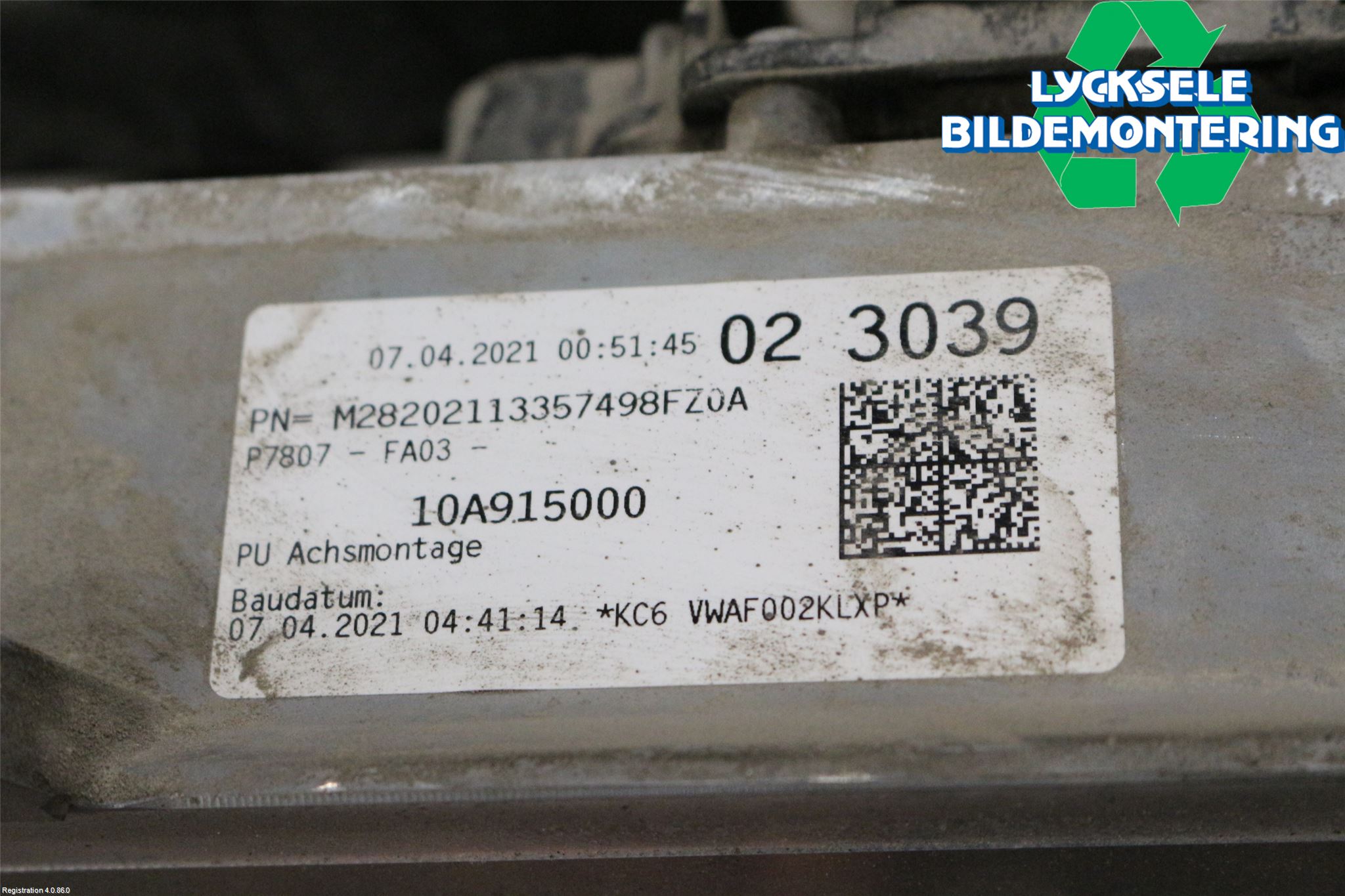 Volkswagen VW ID.3 21- Batteriladdare Högspänning