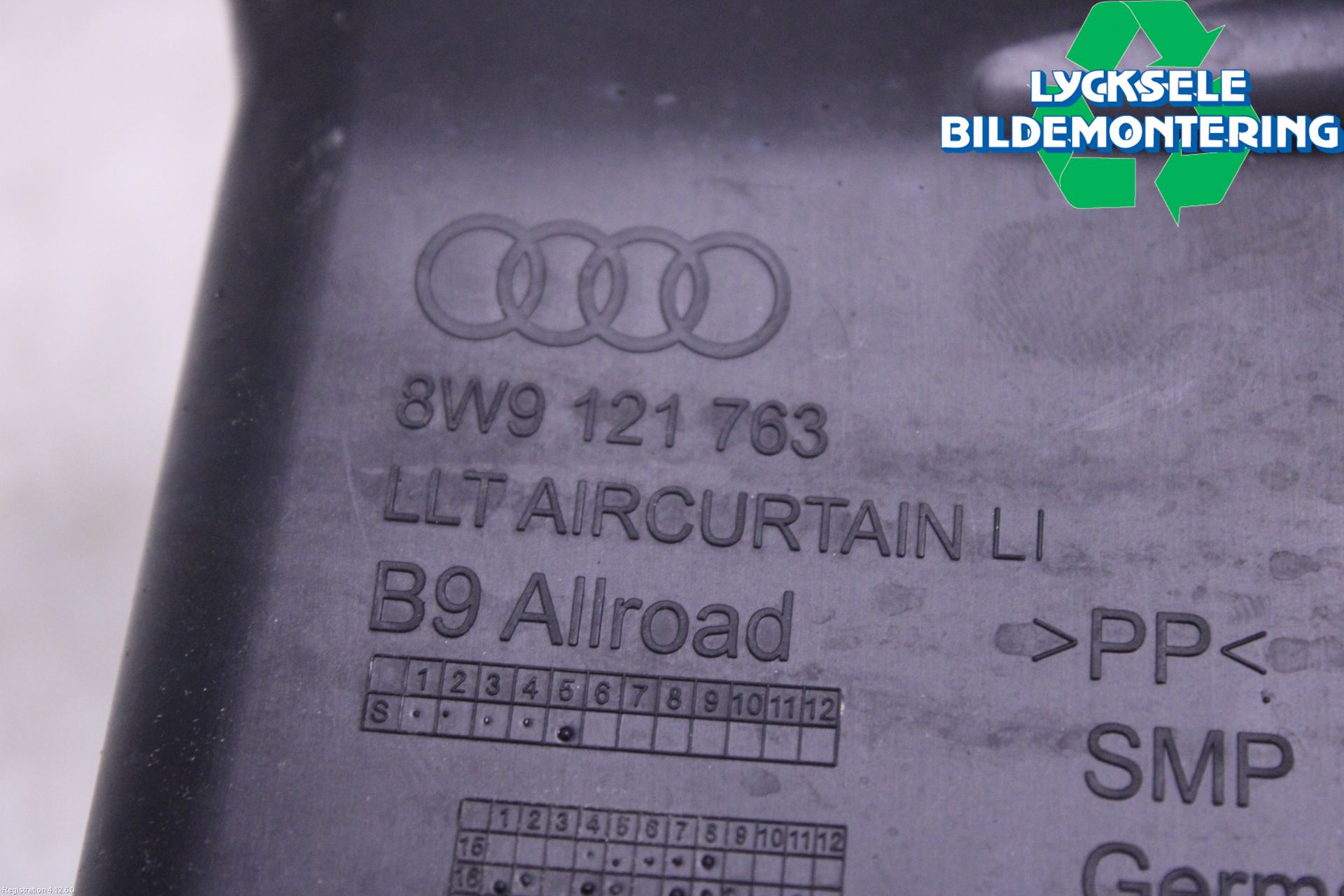 Audi A4 ALLROAD 17- Deflektor Plåt-Plast Kylning