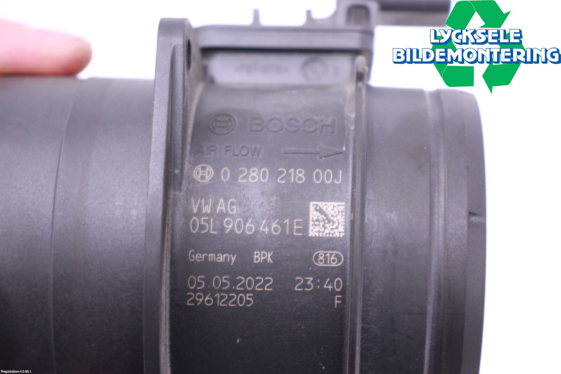 Skoda SUPERB 16-24 Injluftmassamätare