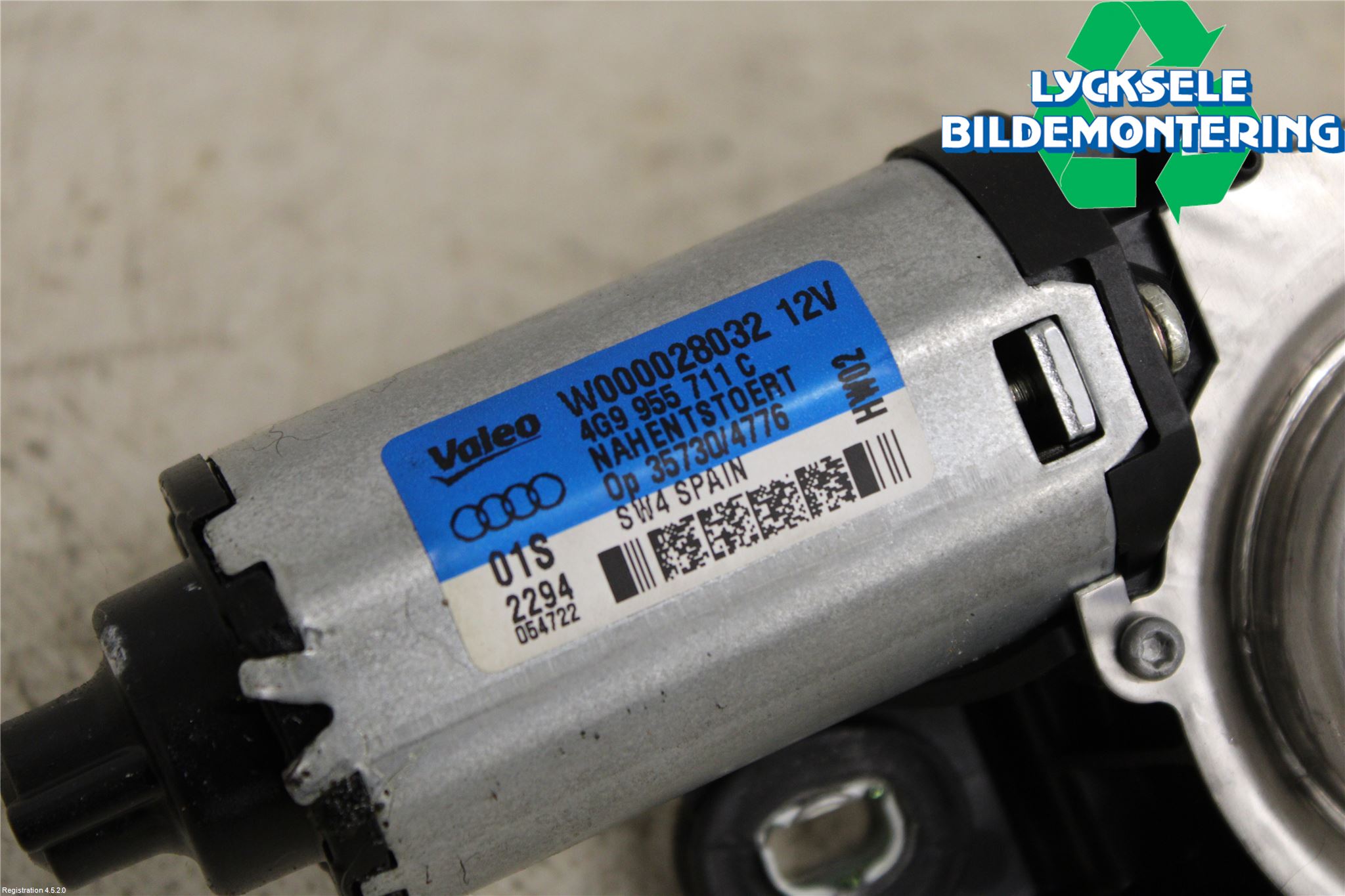 Audi A6/S6 4G 11-18 Torkarmotor Baklucka