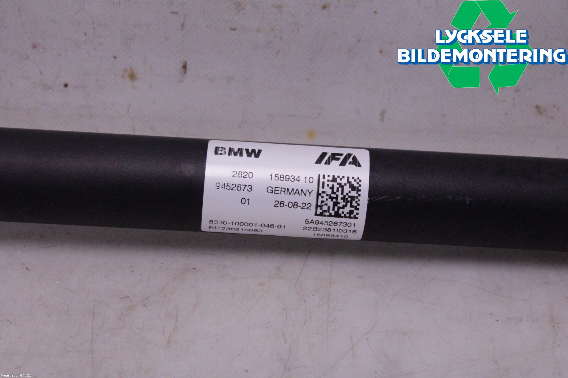 BMW 5 G30/G31/F90 17-23 Mellanaxel Främre 4Wd