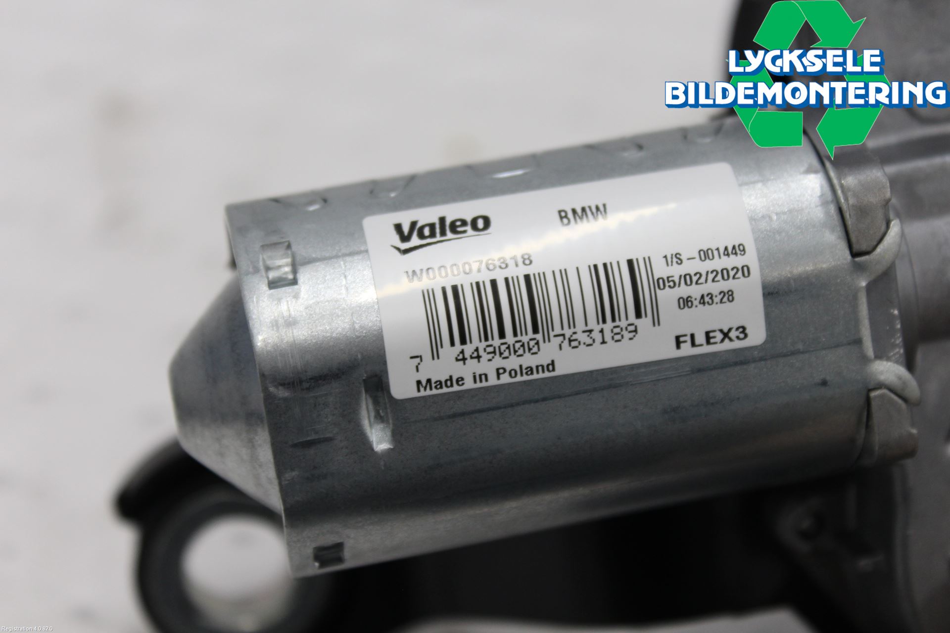 BMW 3 G20/G21/G80/G81 19- Torkarmotor Baklucka