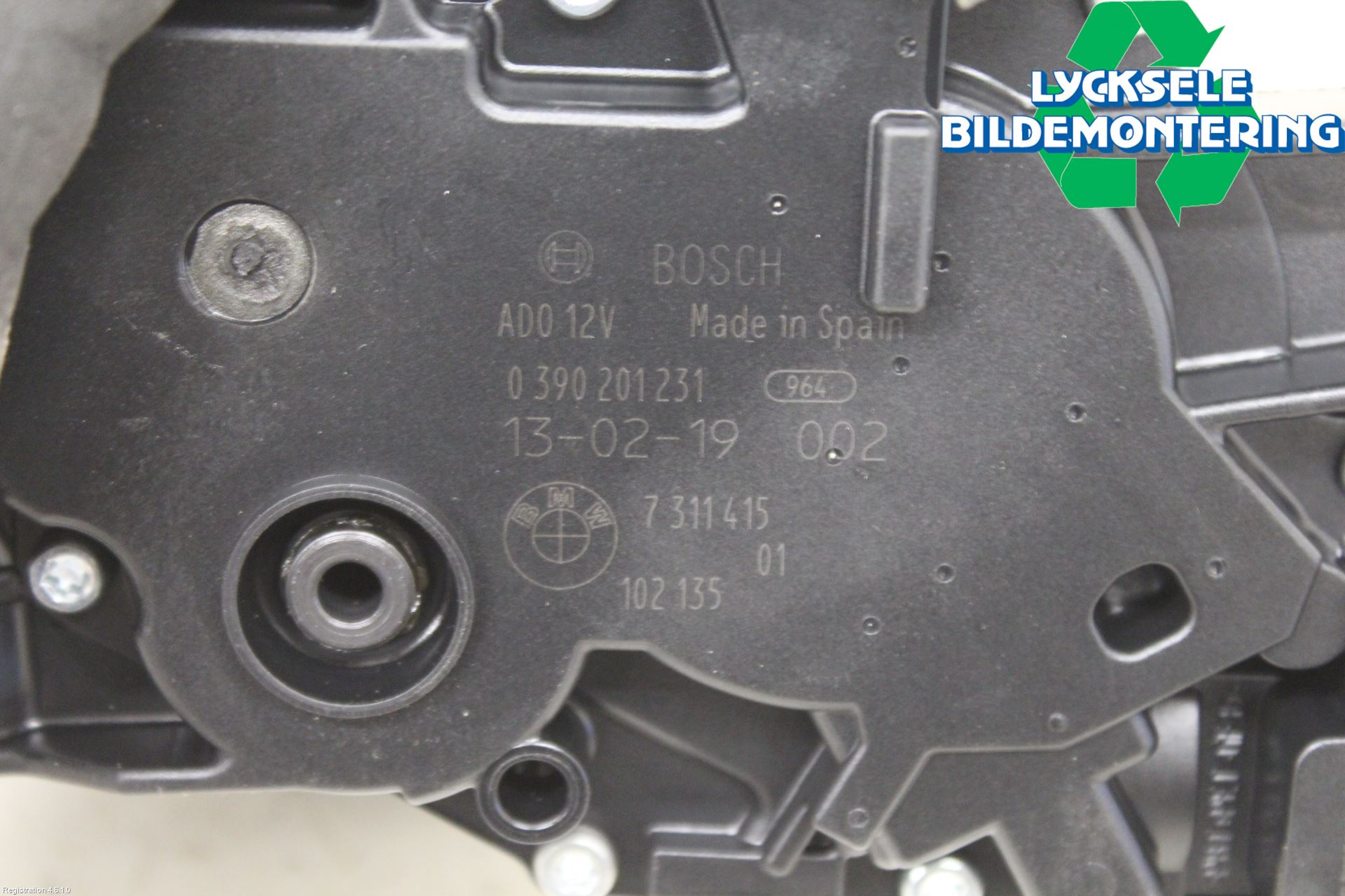 BMW 3 F30/F31/F80 12-19 Torkarmotor Baklucka
