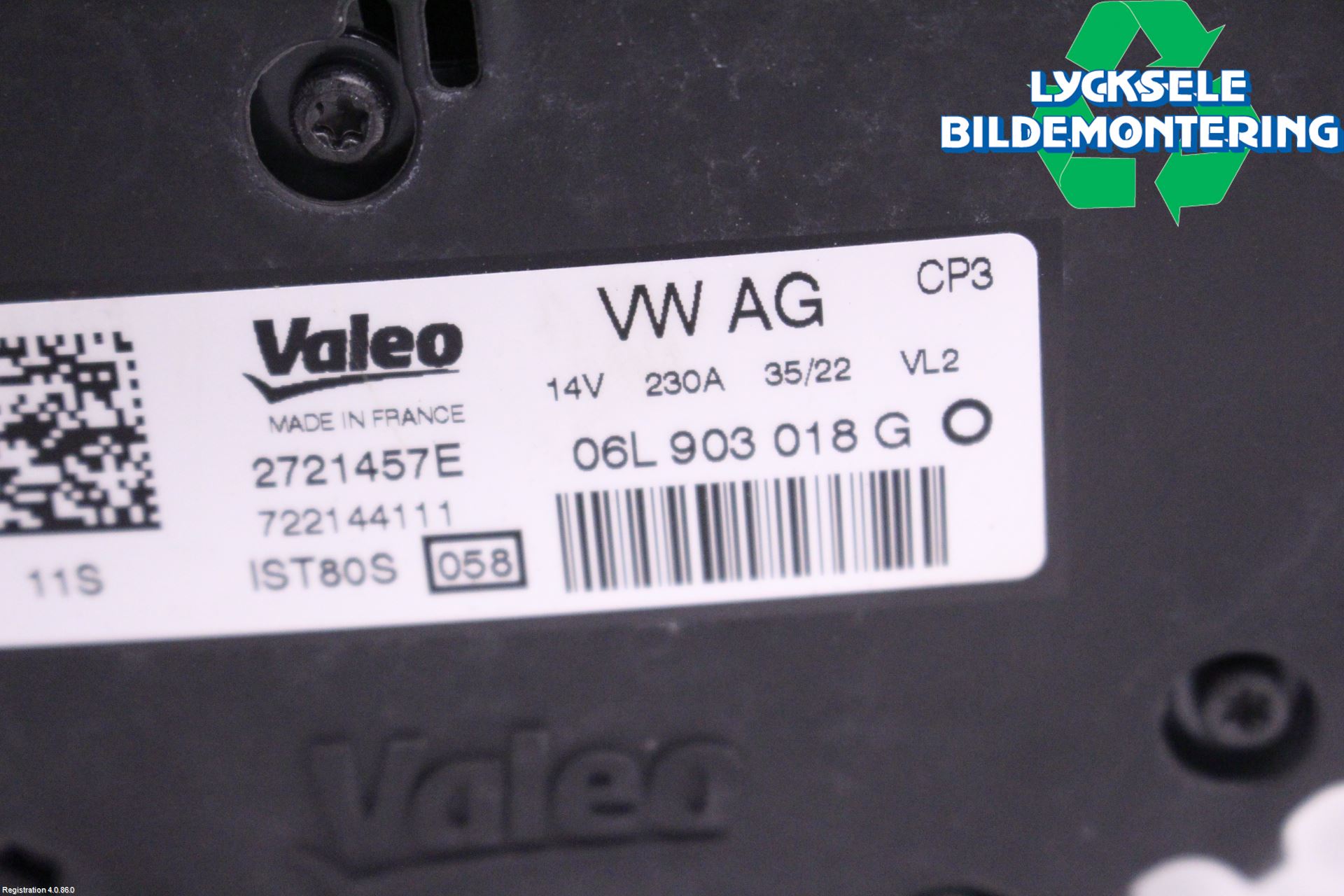 Audi A4/S4 B9 20- Generator