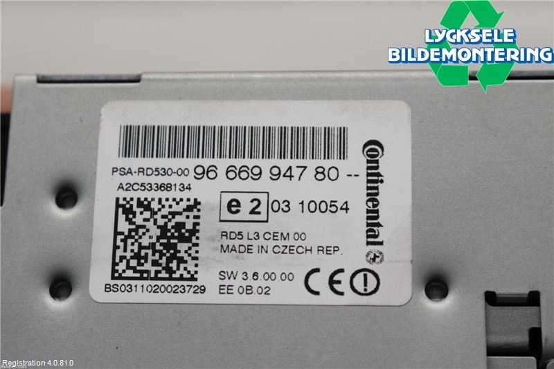 Citroen C4 II 11-18 Cd Radio - Multimediapanel