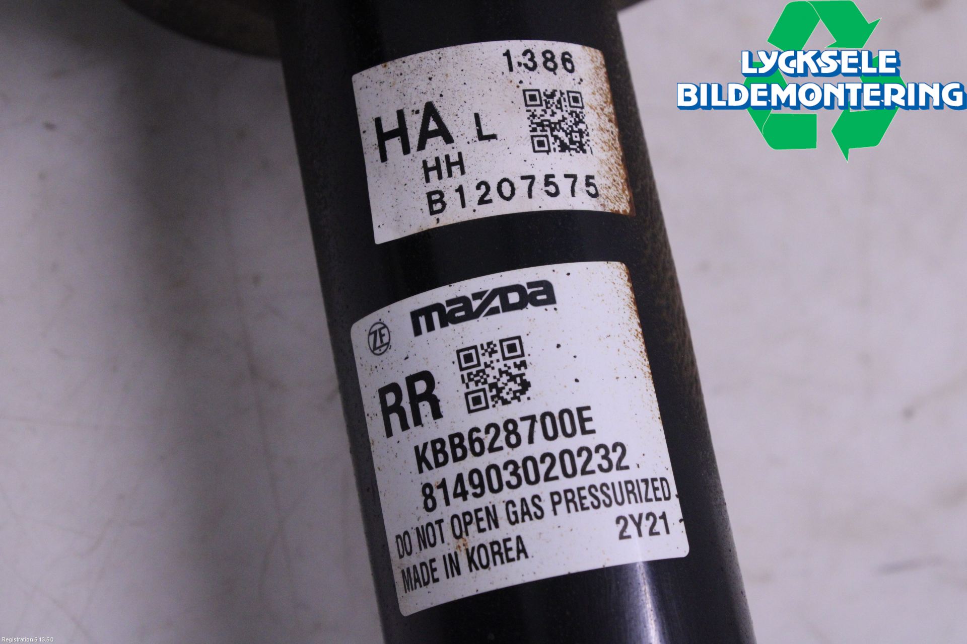 Mazda CX-60 22- Fjäderben Bak Vänster