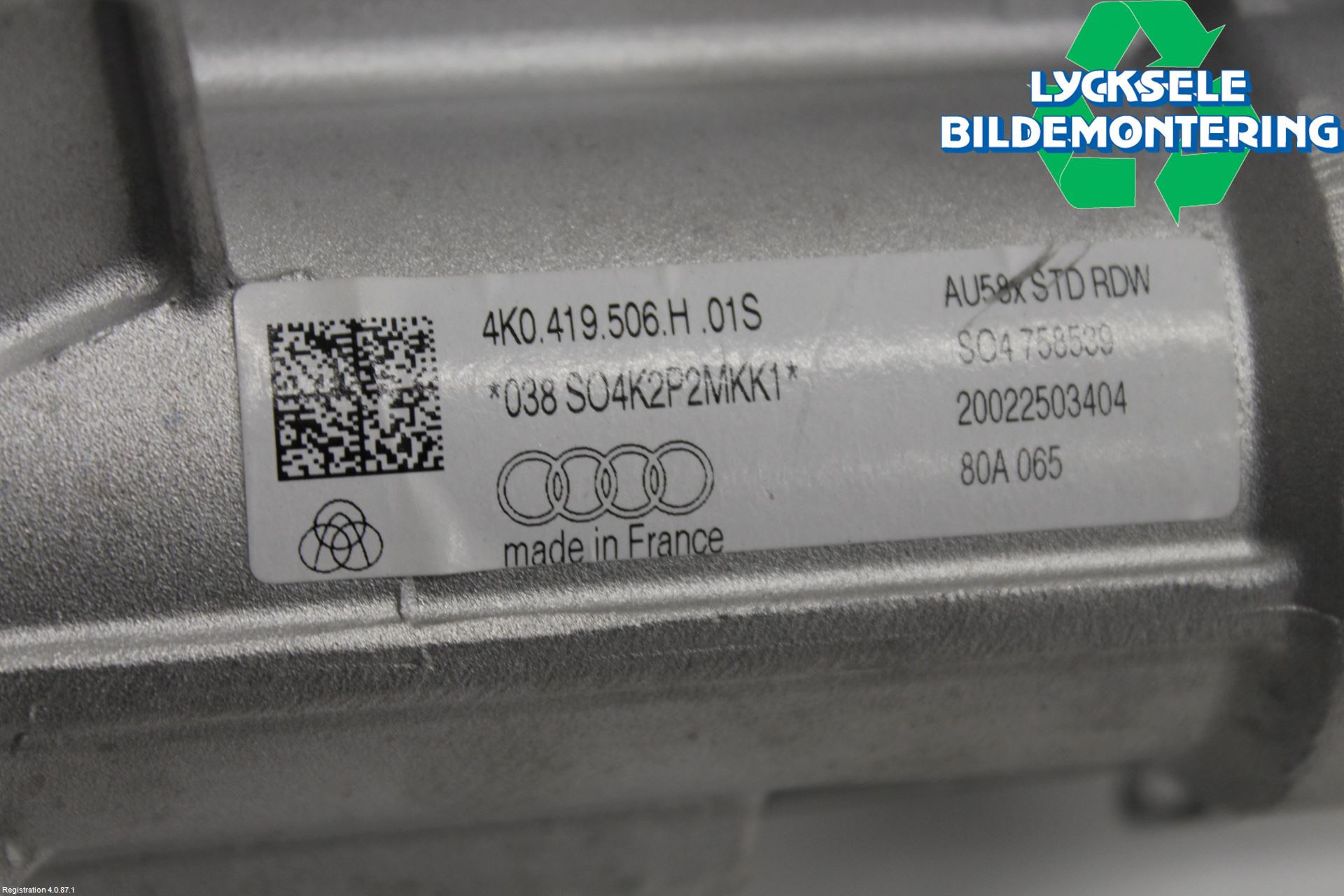 Audi A6 F2/C8 19- Rattaxelagg Justerbart