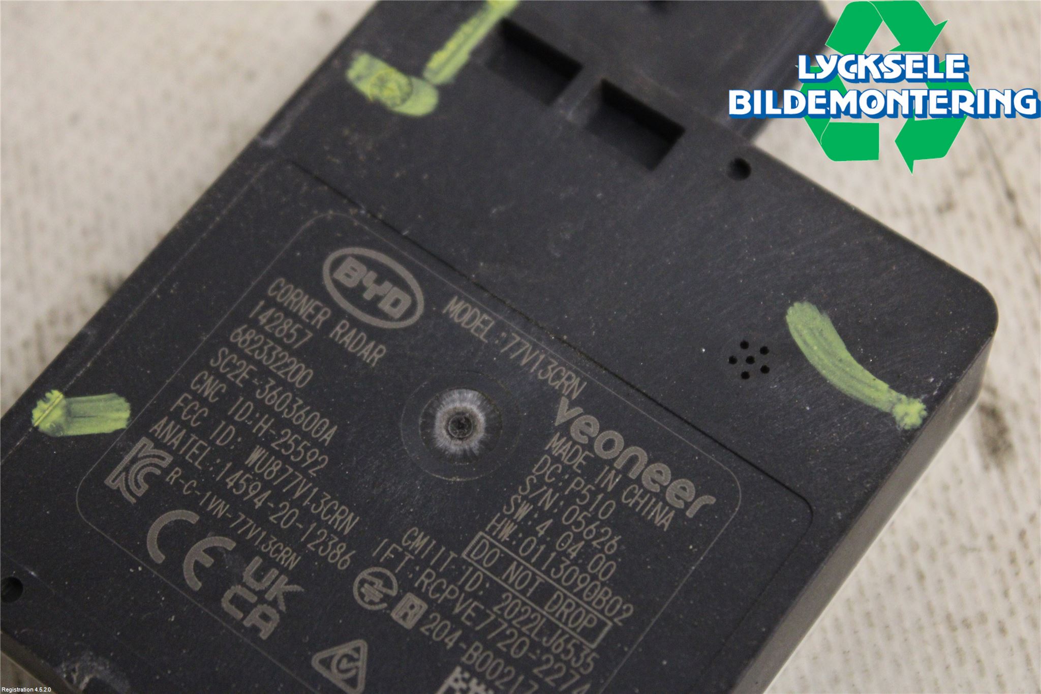 BYD ATTO 22- Sensor Aktivt Kollisionsskydd