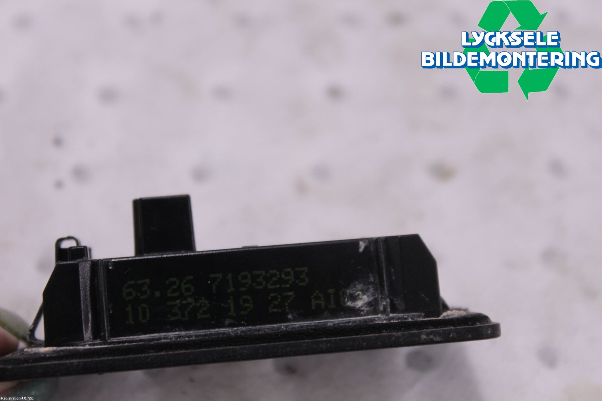 BMW X1 E84 10-15 Skylt Belysning