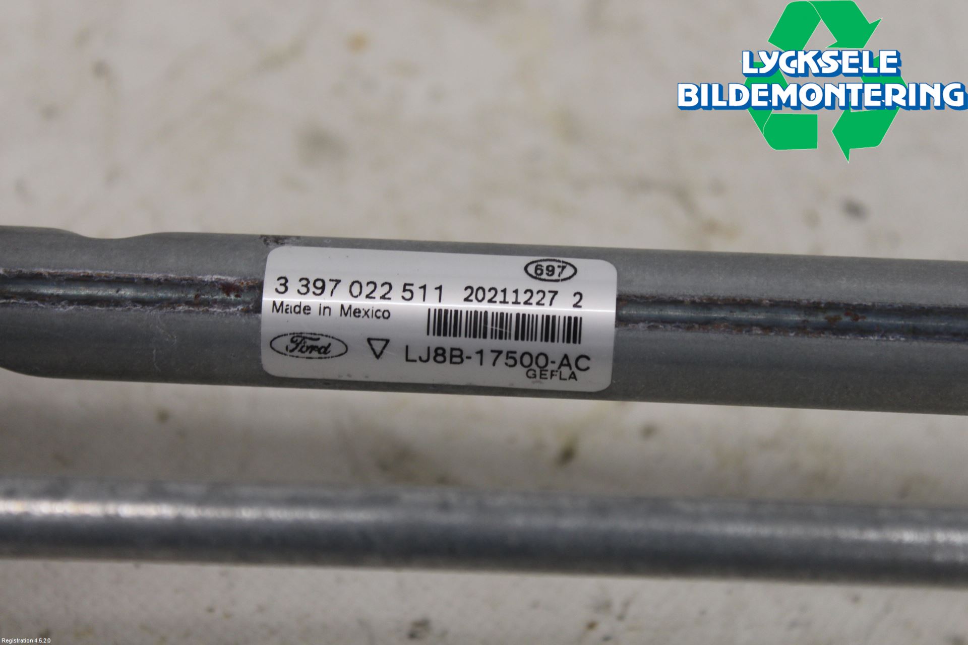 Ford MUSTANG Mach-E 21- Torkarmekanism Vindruta