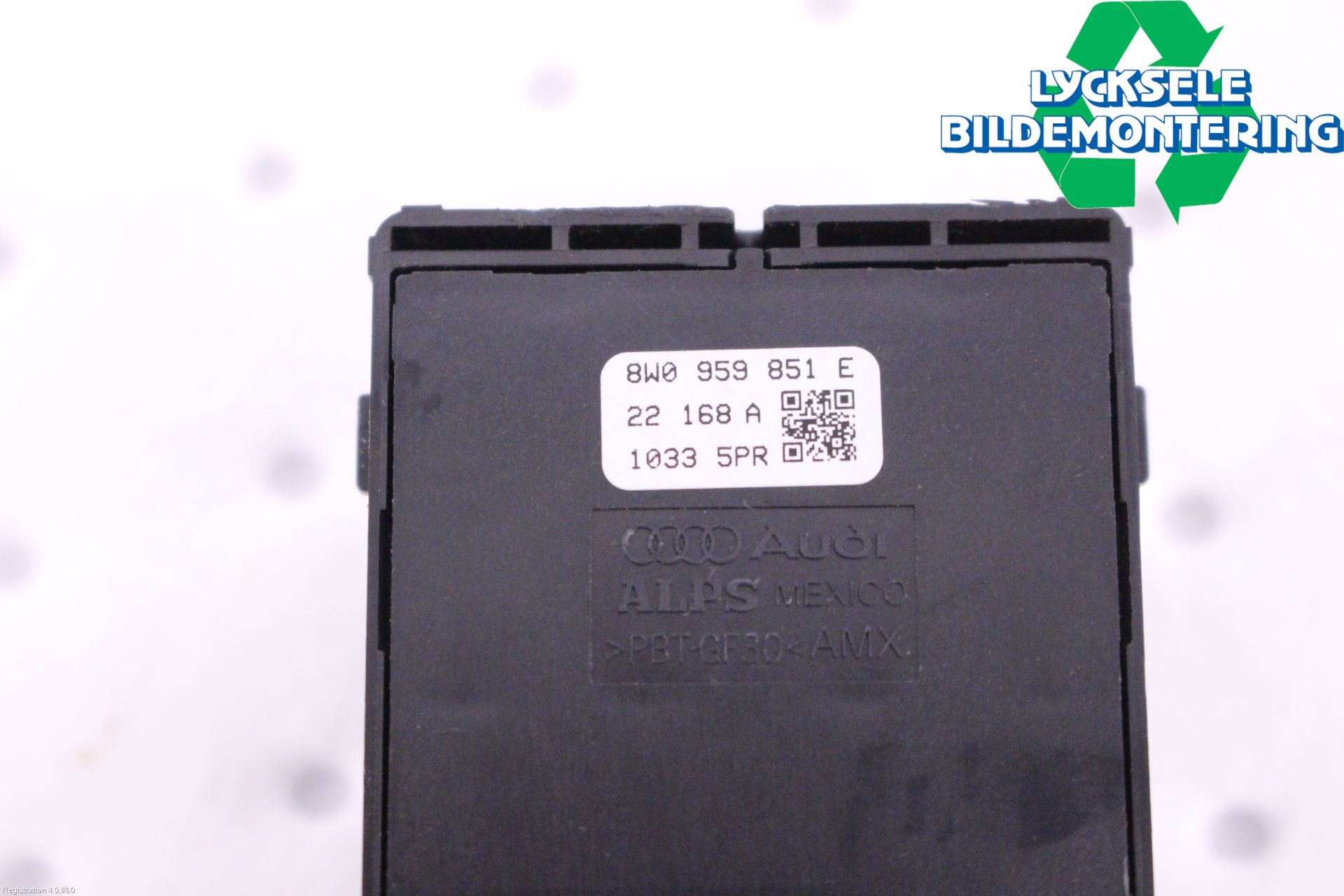 Audi A4/S4 B9 20- Strömställare Elhiss