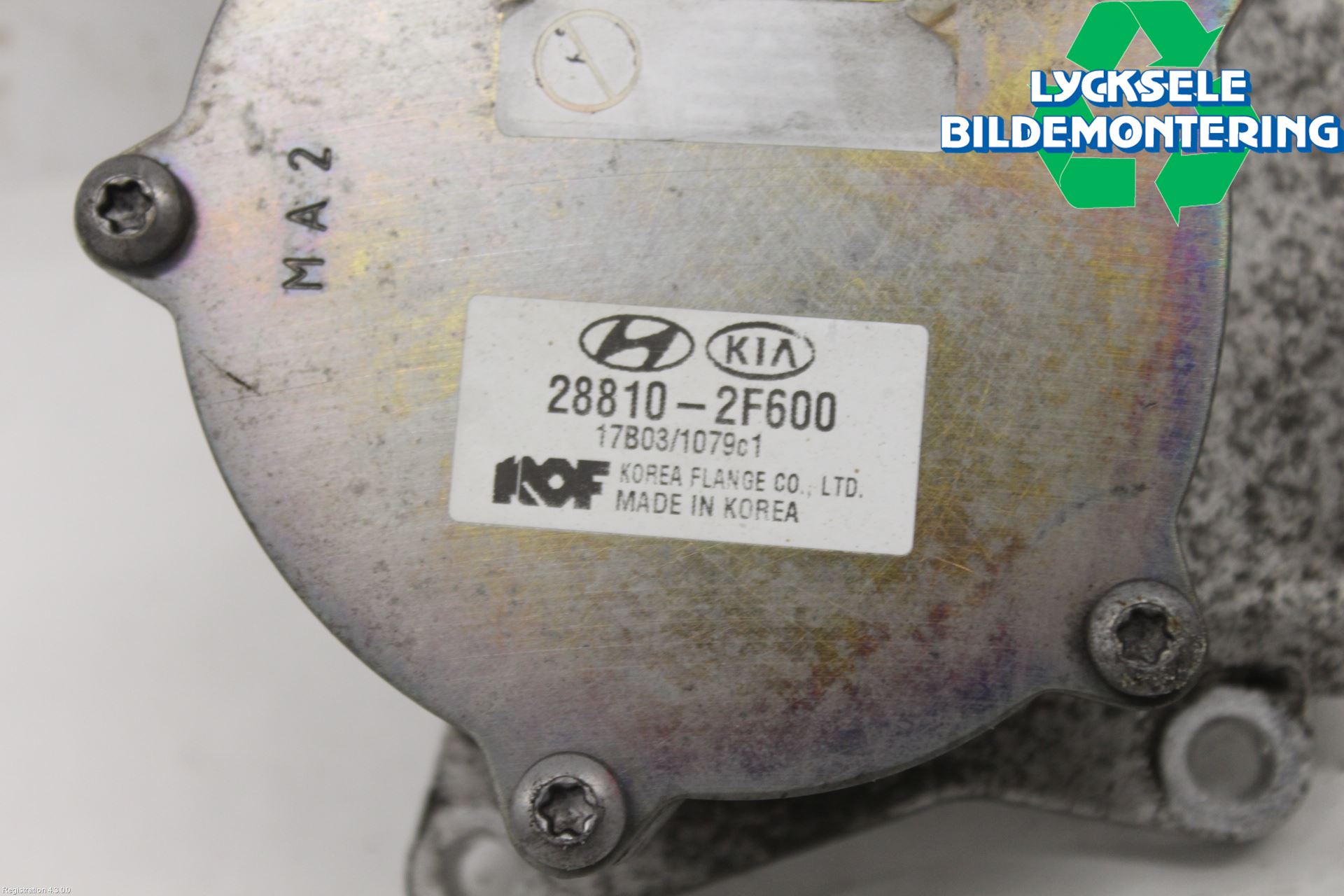 Kia SPORTAGE (QL) 16-21 Vakuumpump