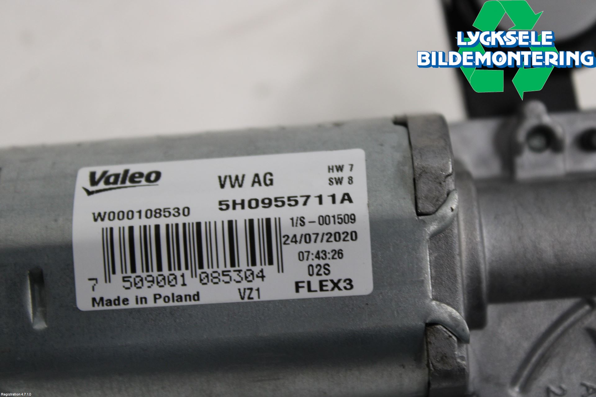 Volkswagen VW GOLF / E-GOLF VIII 20- Torkarmotor Baklucka