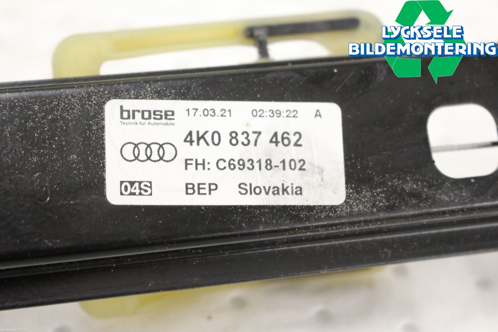 Audi A6 F2/C8 19- Fönsterhissmekanism