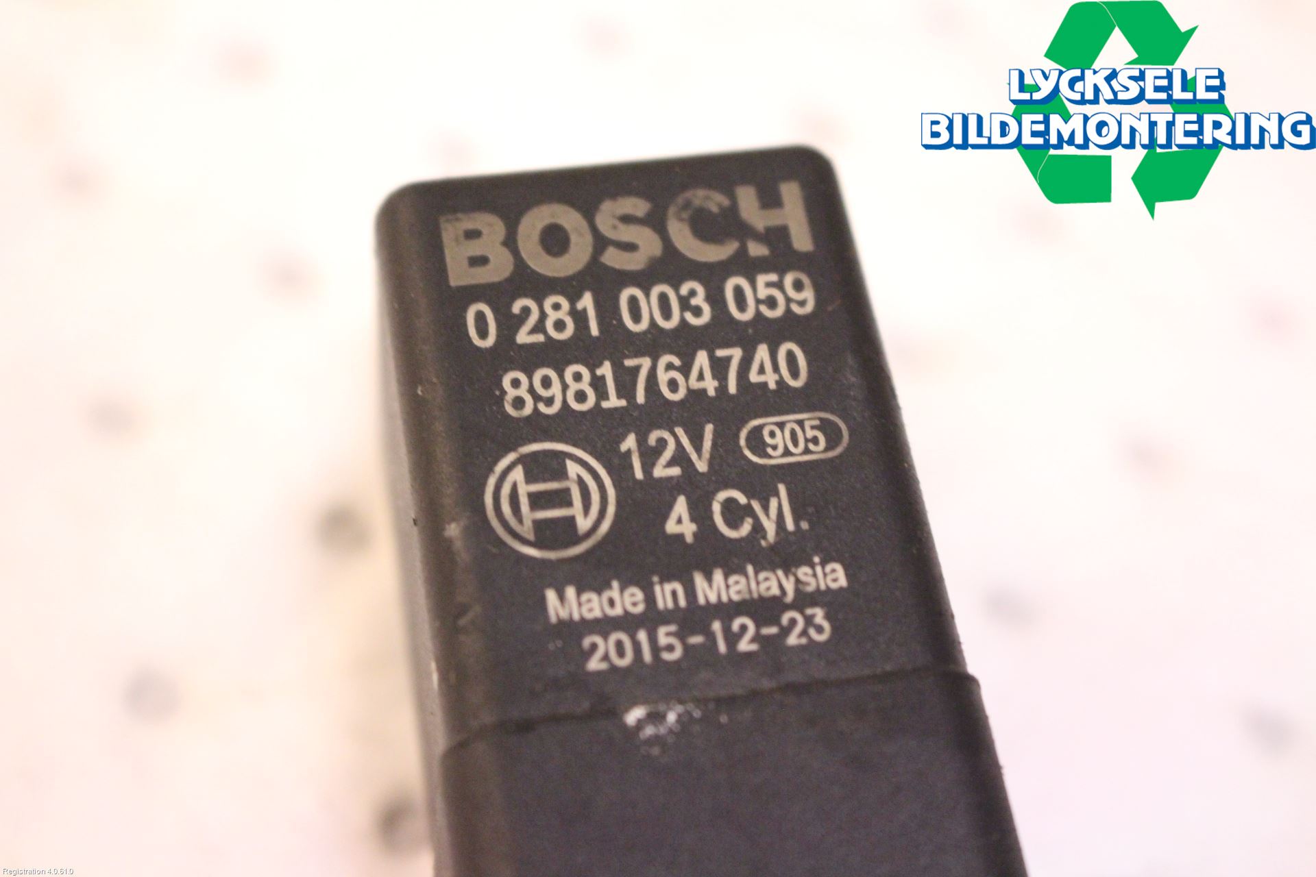 Isuzu D-MAX Relä Glödning Diesel