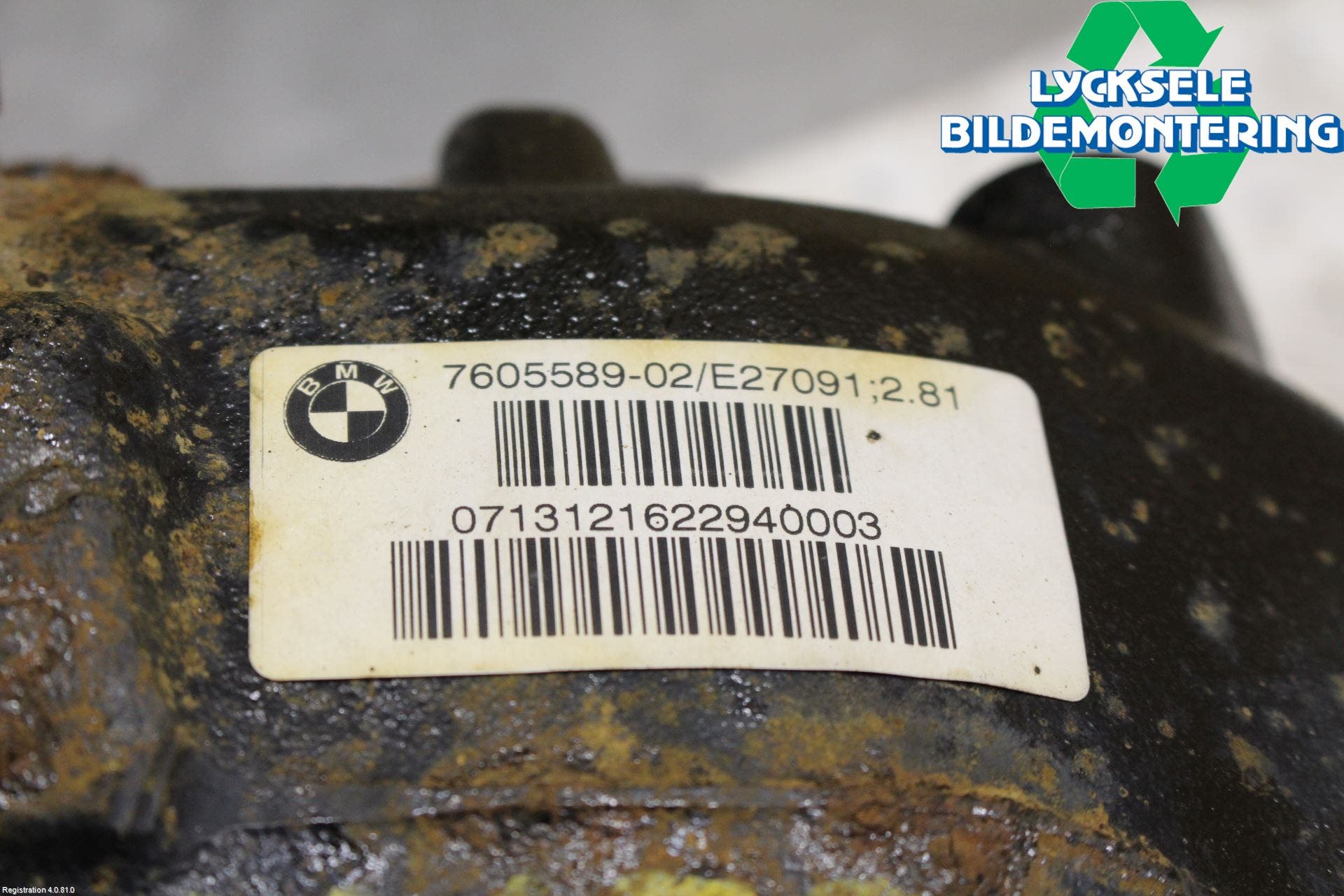 BMW 3 GT F34 13-19 Bakväxel-Diff