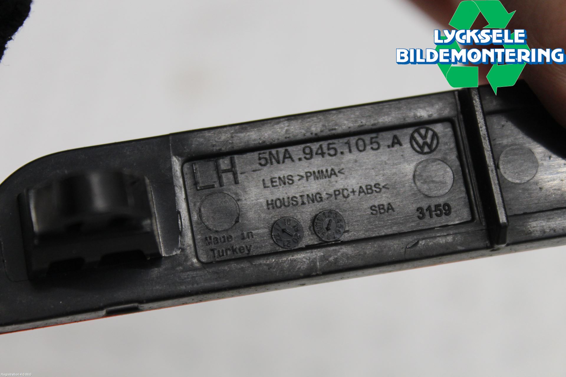 Volkswagen VW TIGUAN 16-24 Dimljus/Reflex Bak