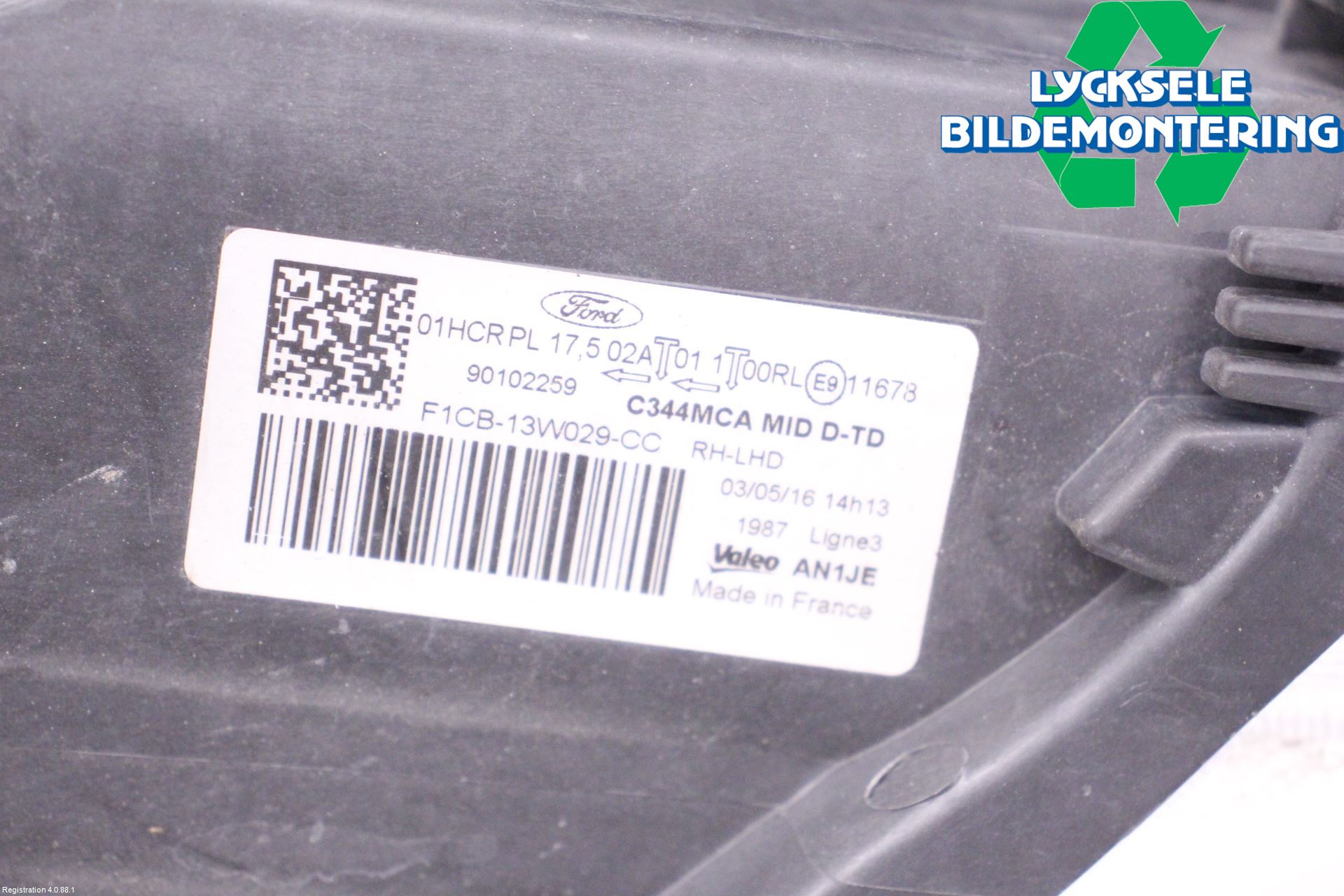 Ford C-MAX ll 15-19 Strålkastare Höger