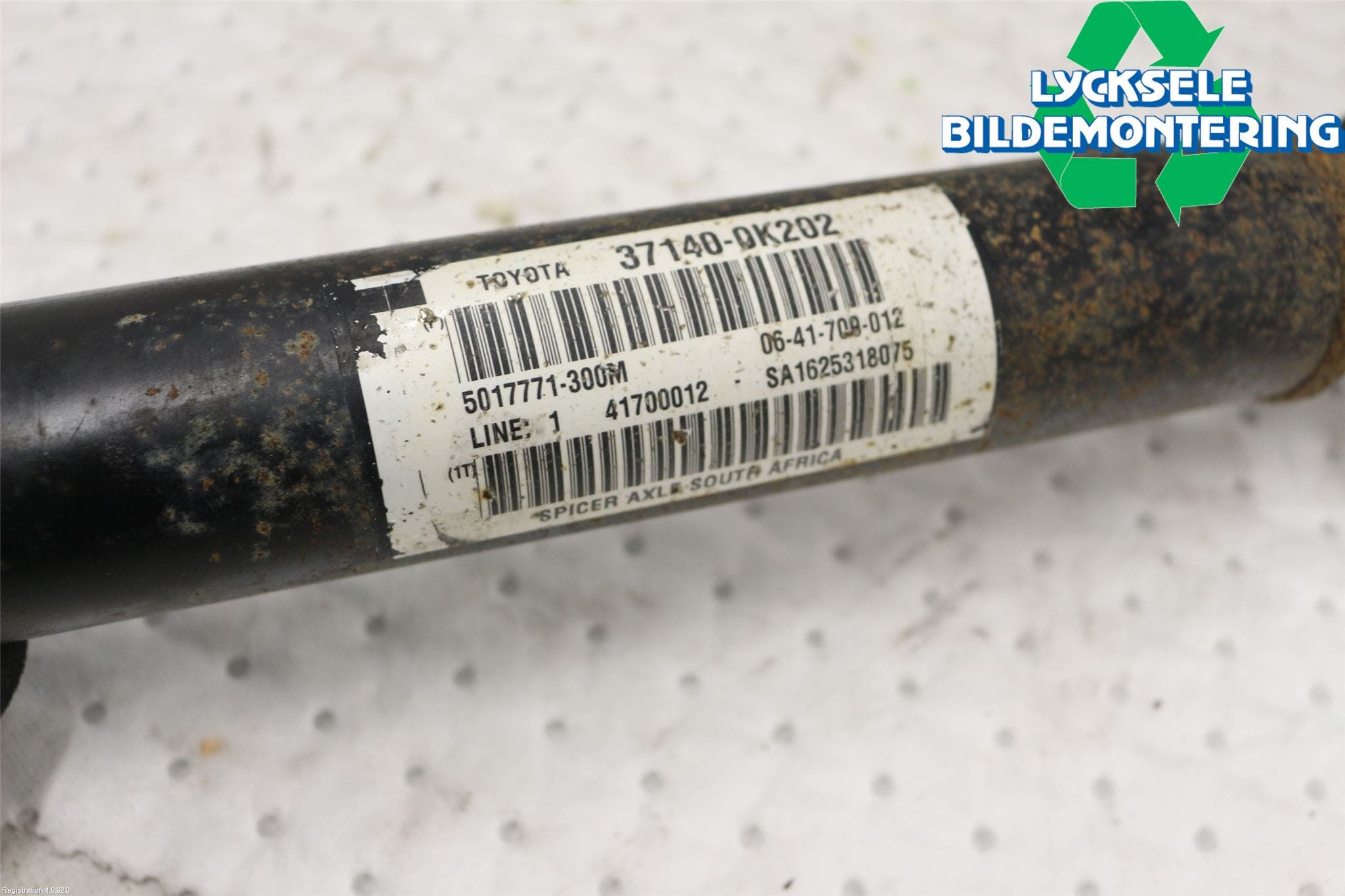 Toyota HILUX 16- Mellanaxel Främre 4Wd