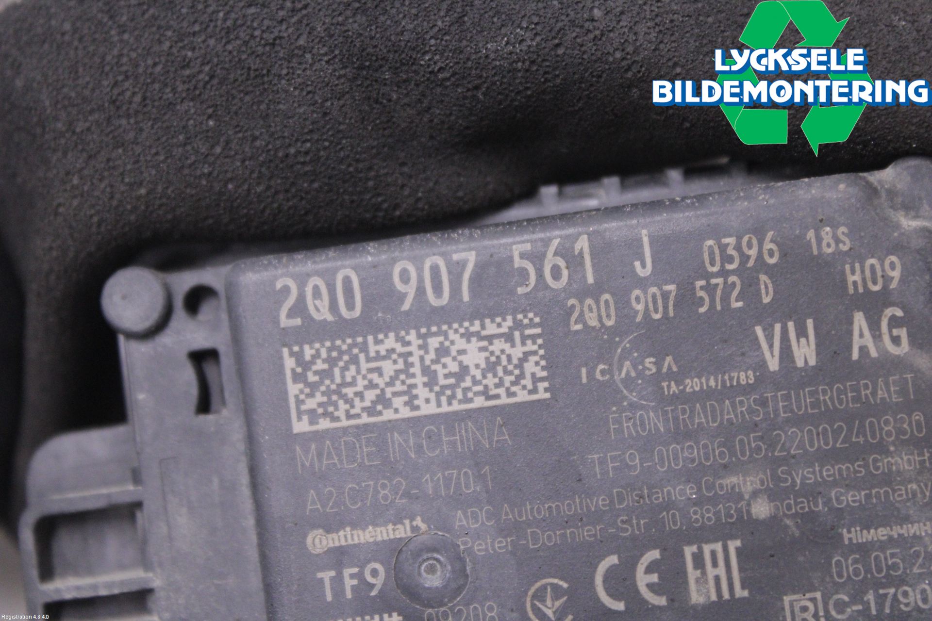 Volkswagen VW TIGUAN 16-24 Sensor Adaptiv Farthållare