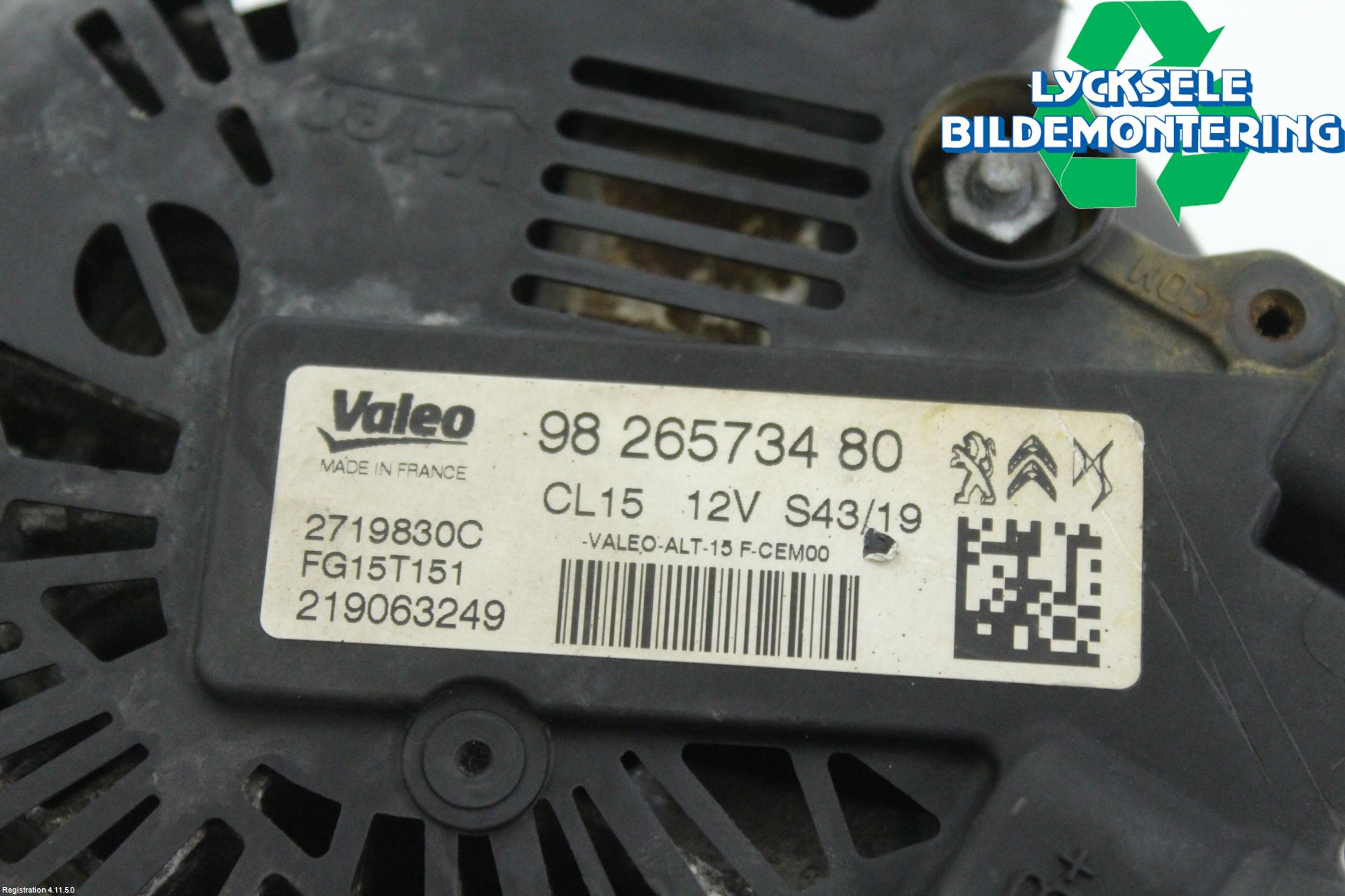 Peugeot PARTNER/E-PARTNER 19- Generator